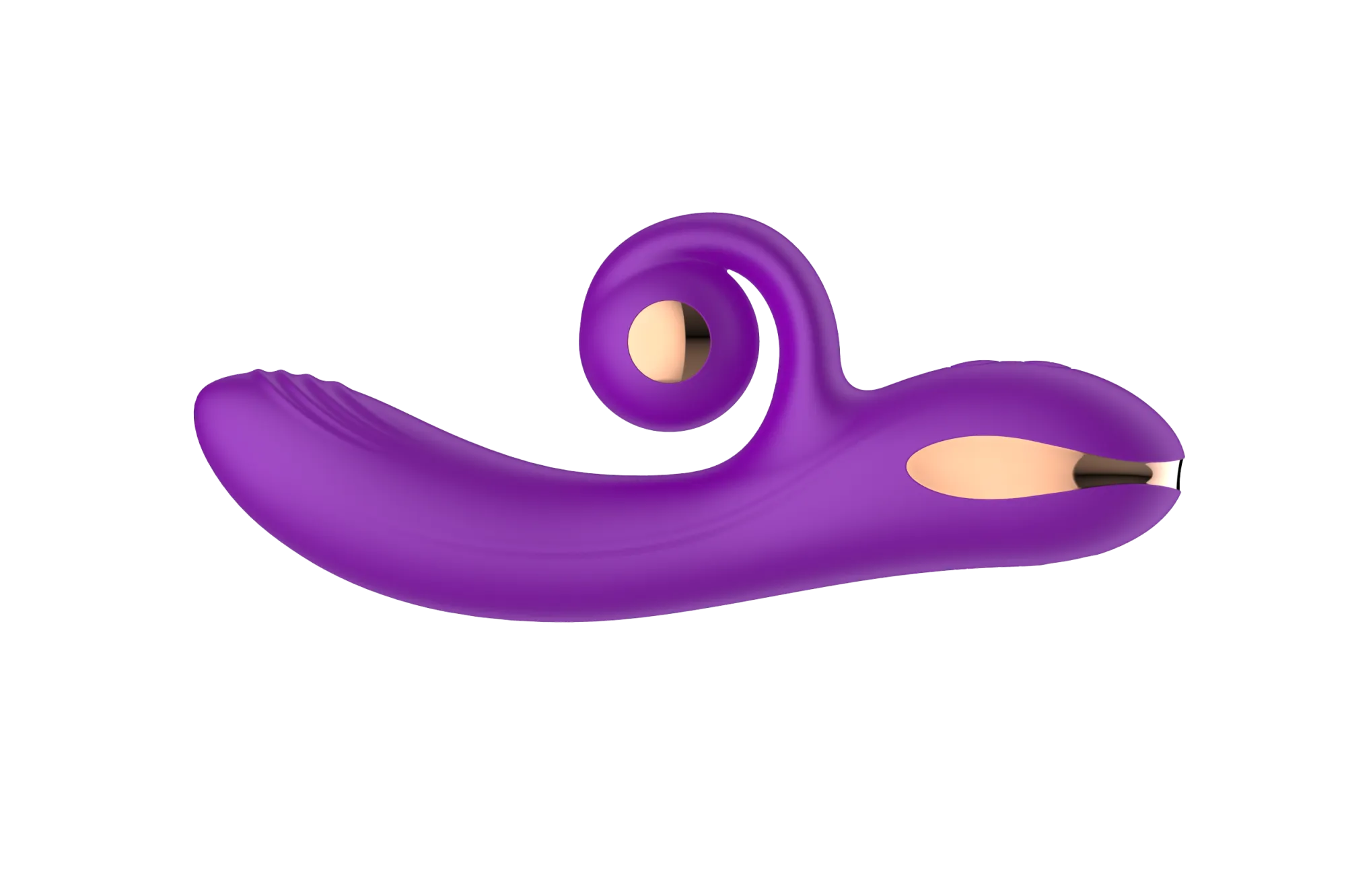 силиконовый вибратор-кролик с функцией вращения sw3052-purple в СПб
