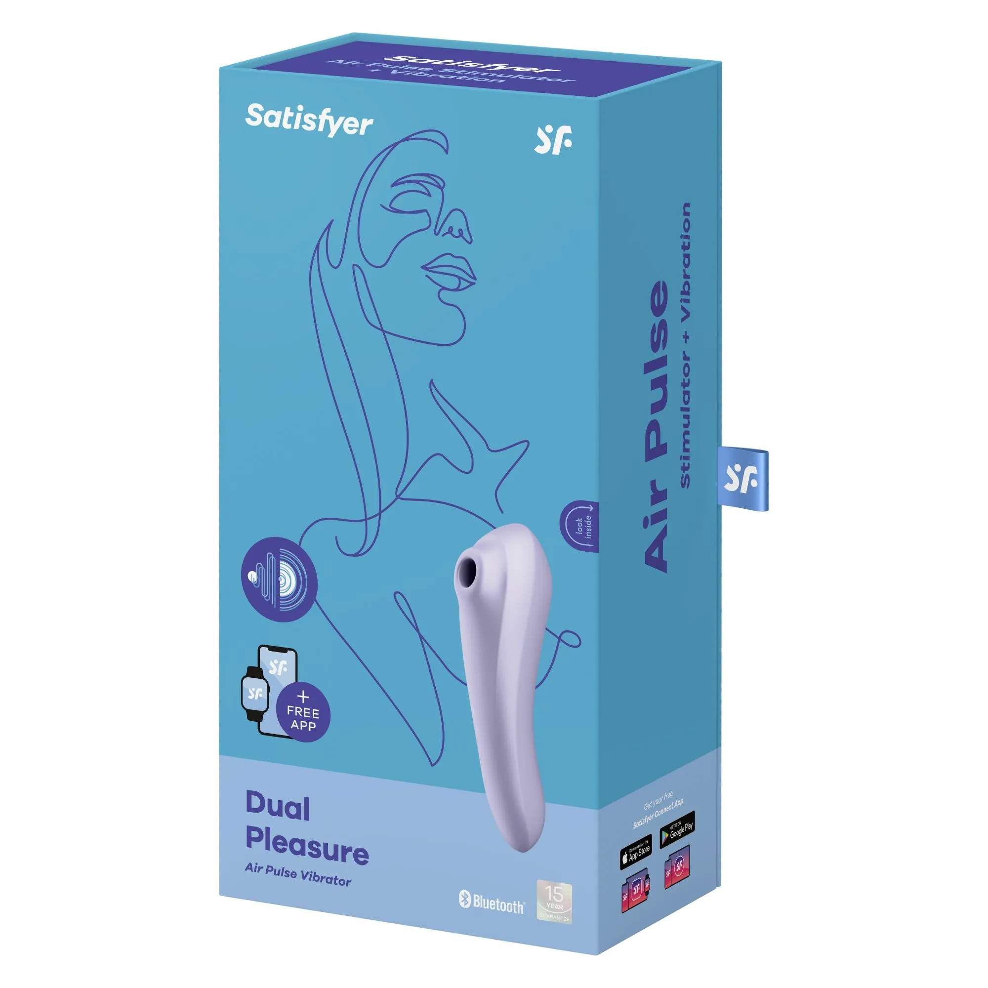 вакуумный массажер satisfyer dual pleasure mauve 003108sa в СПб