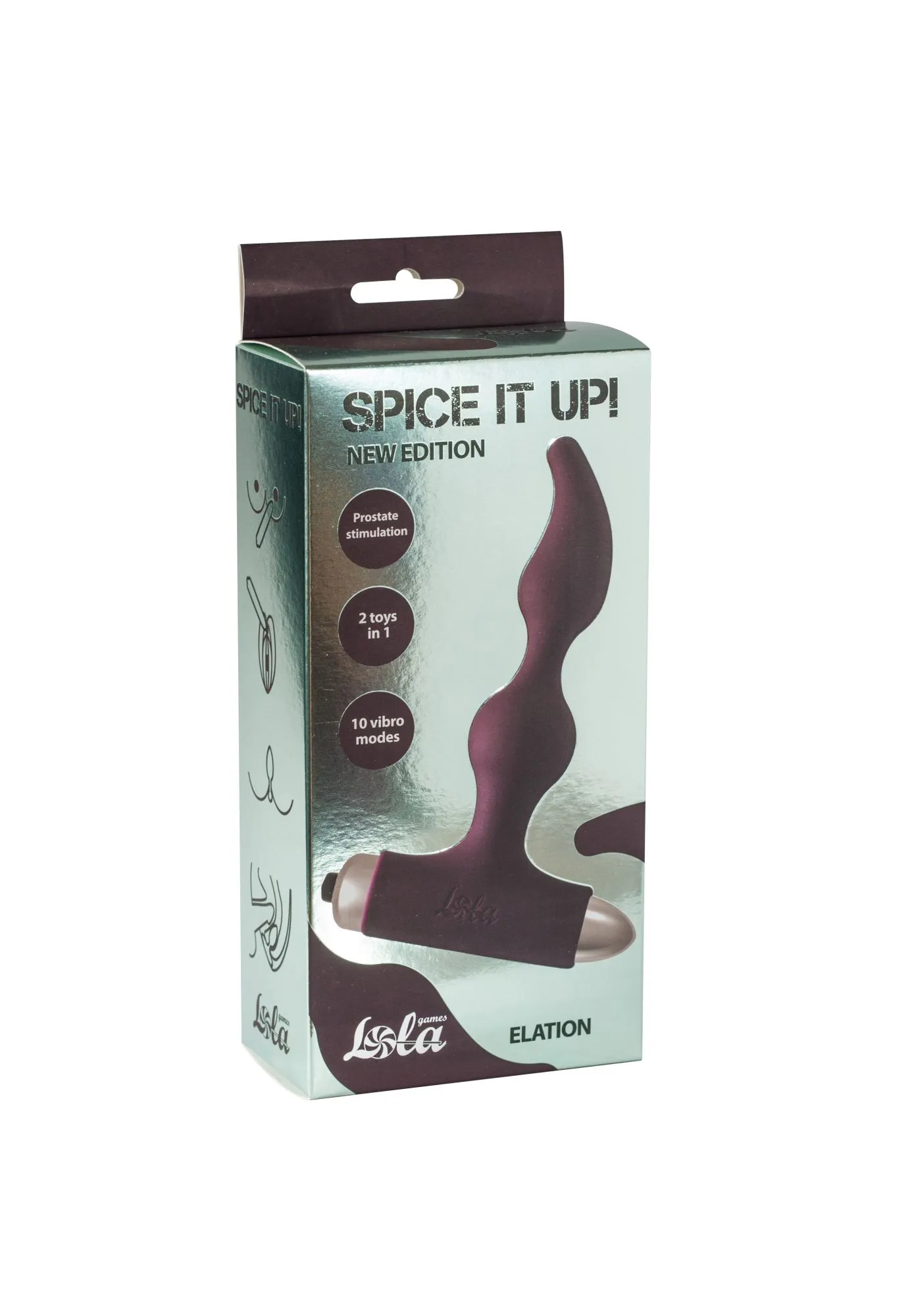 анальная пробка с вибрацией spice it up new edition elation wine red 8018-03lola в СПб