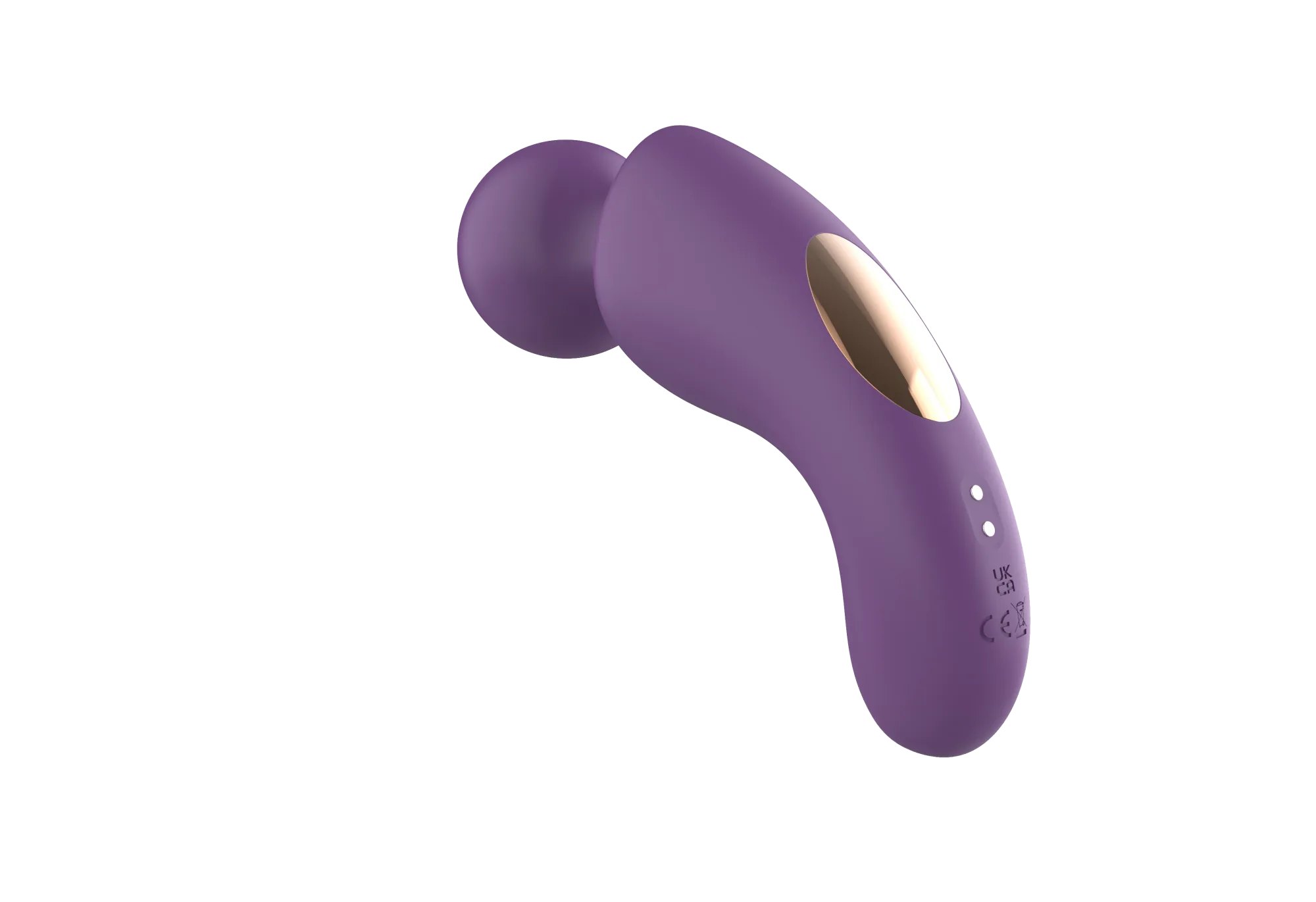 вибратор- вонд с изогнутым корпусом secwell sw24125-purple в СПб