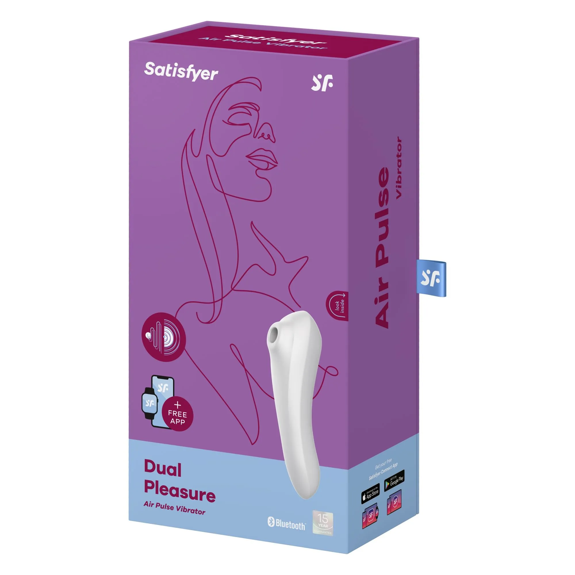 вакуумный массажер satisfyer dual pleasure white 003092sa в СПб