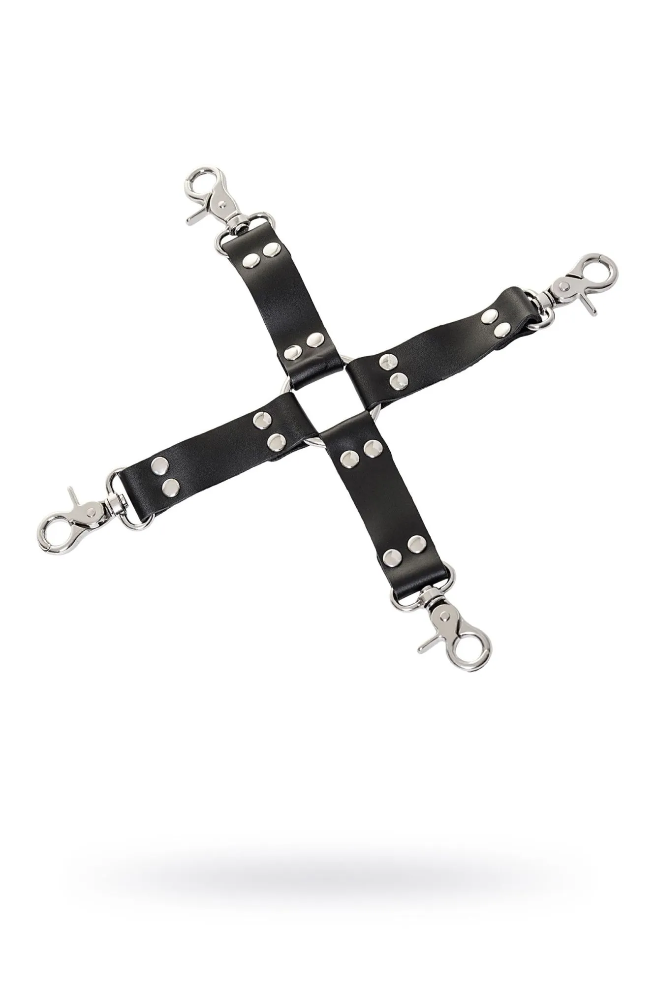 переходник бондажный toyfa theatre, кожанный, черный в СПб