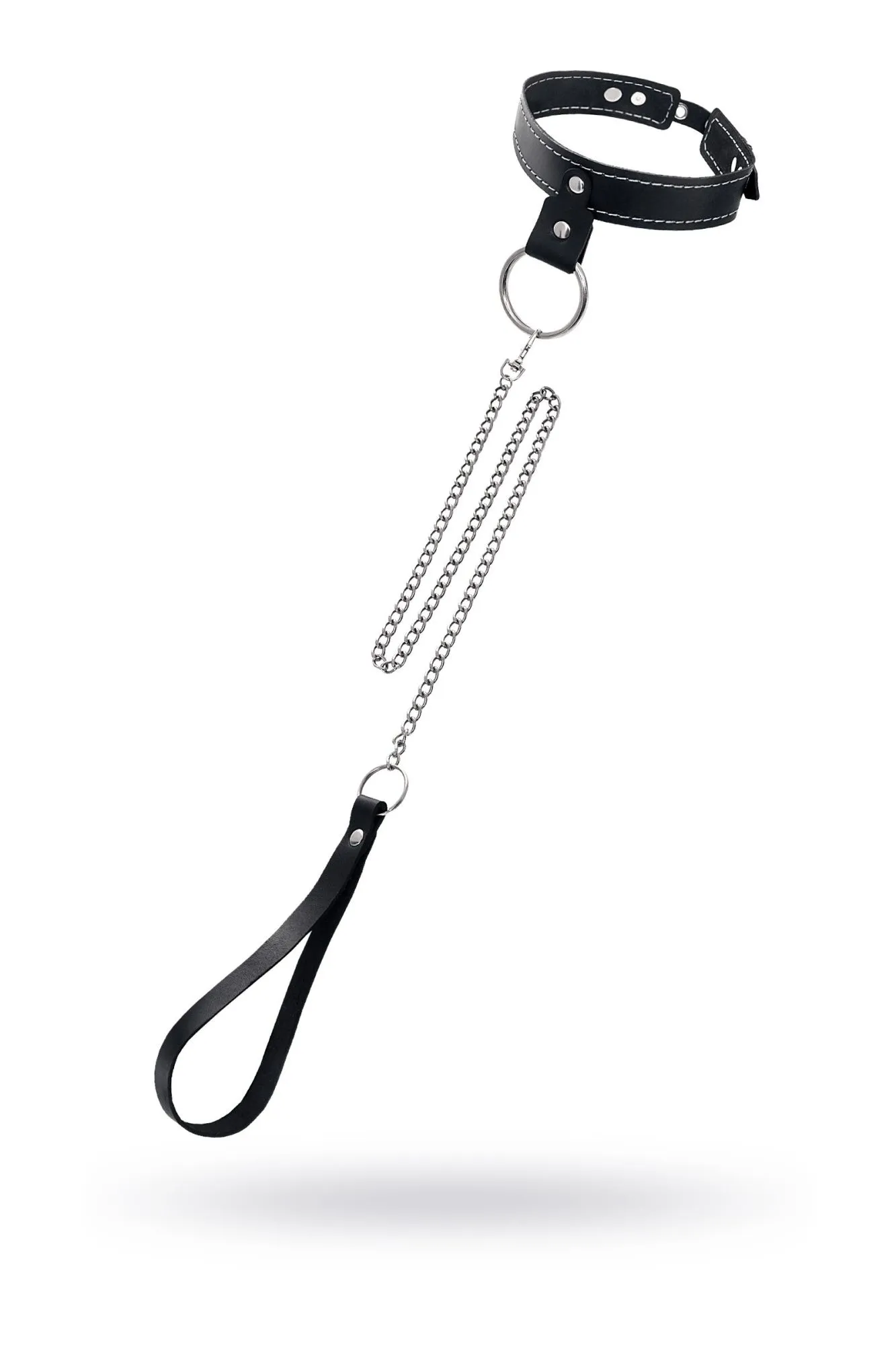 ошейник pecado bdsm, однослойный pecado bdsm, узкий, натуральная кожа, черный в СПб