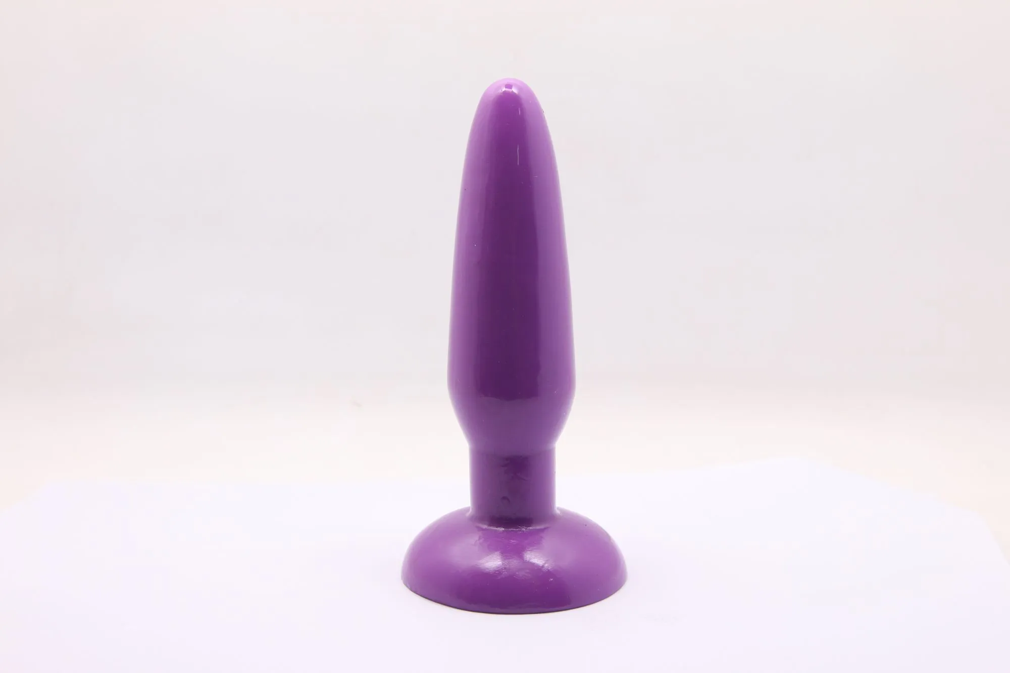 анальная пробка с присоской 3,7 см purple bi-017001r в СПб