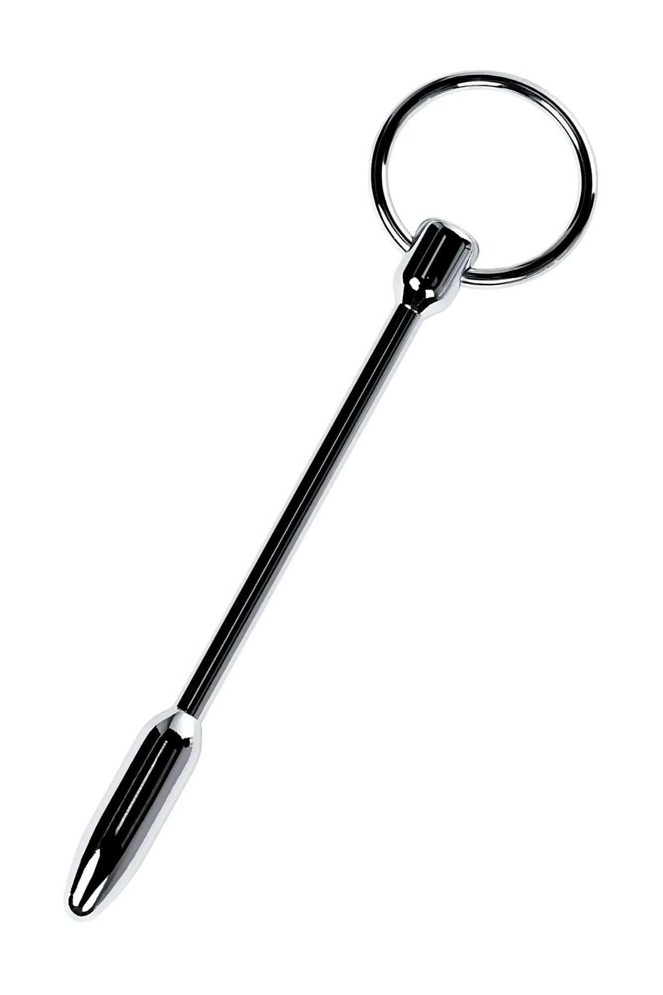 уретральный плаг-пуля toyfa metal с кольцом в основании, серебряный в СПб