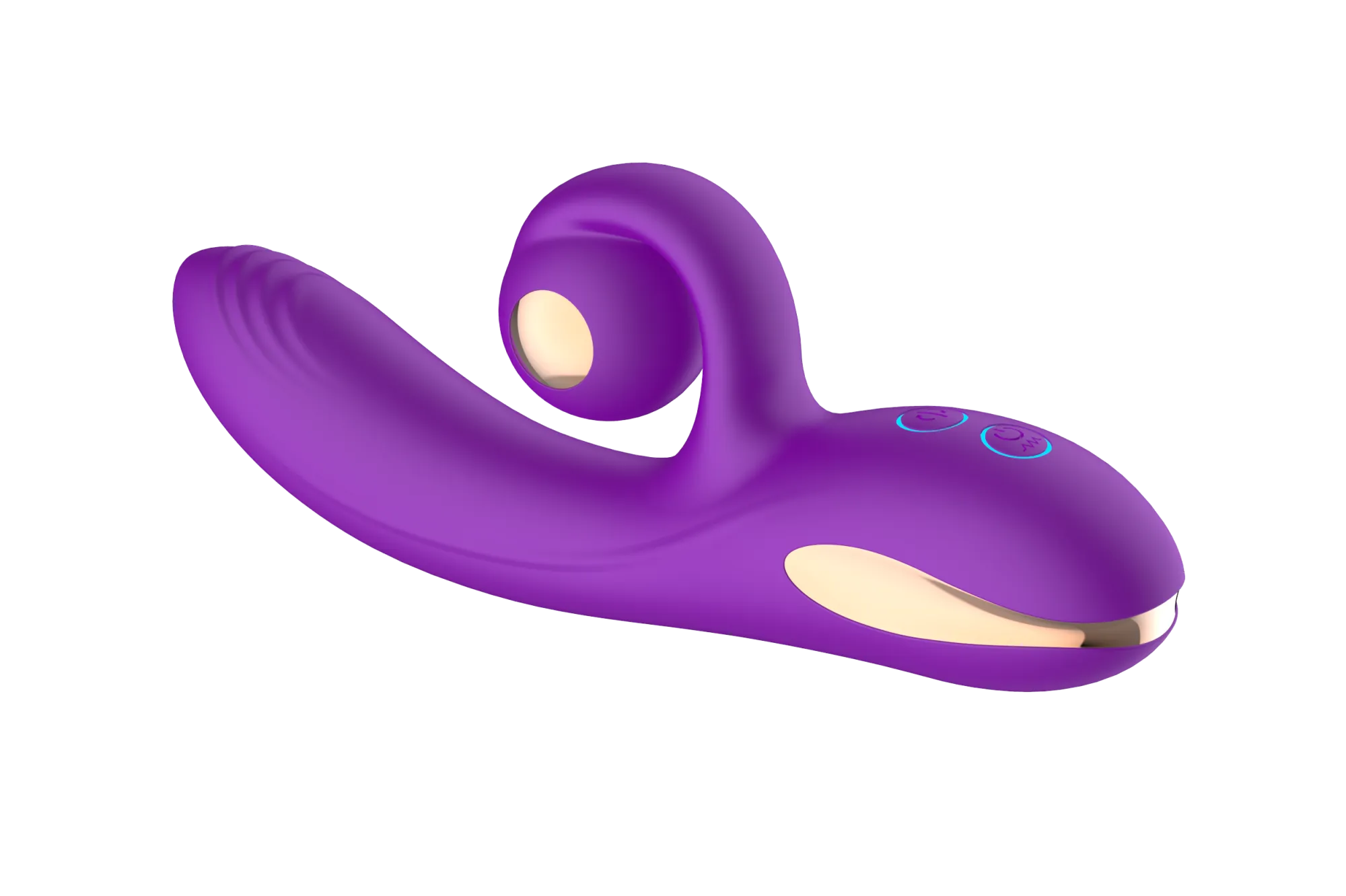 силиконовый вибратор-кролик с функцией вращения sw3052-purple в СПб