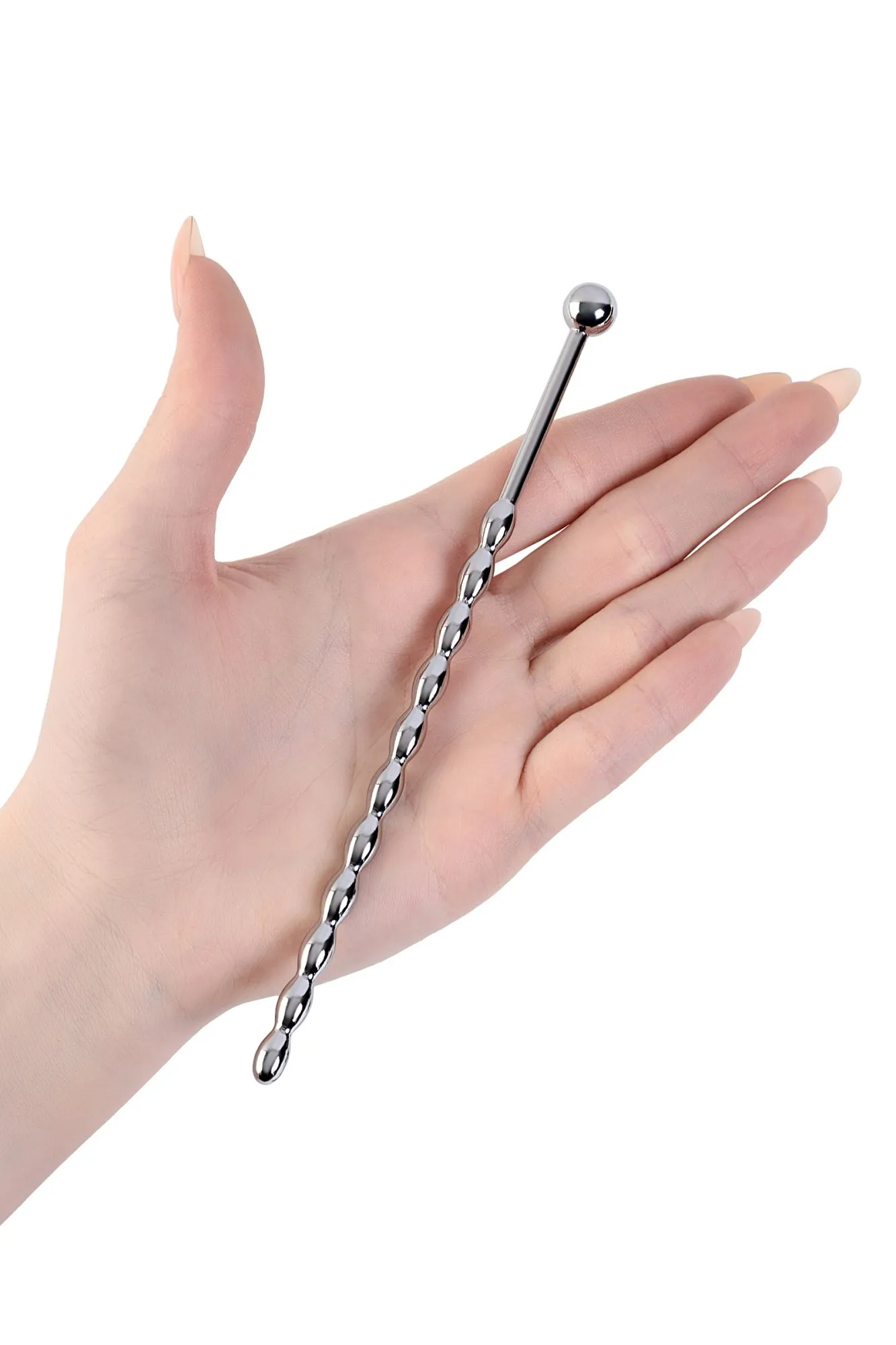 уретральный плаг-косичка metal by toyfa длинный, серебряный в СПб