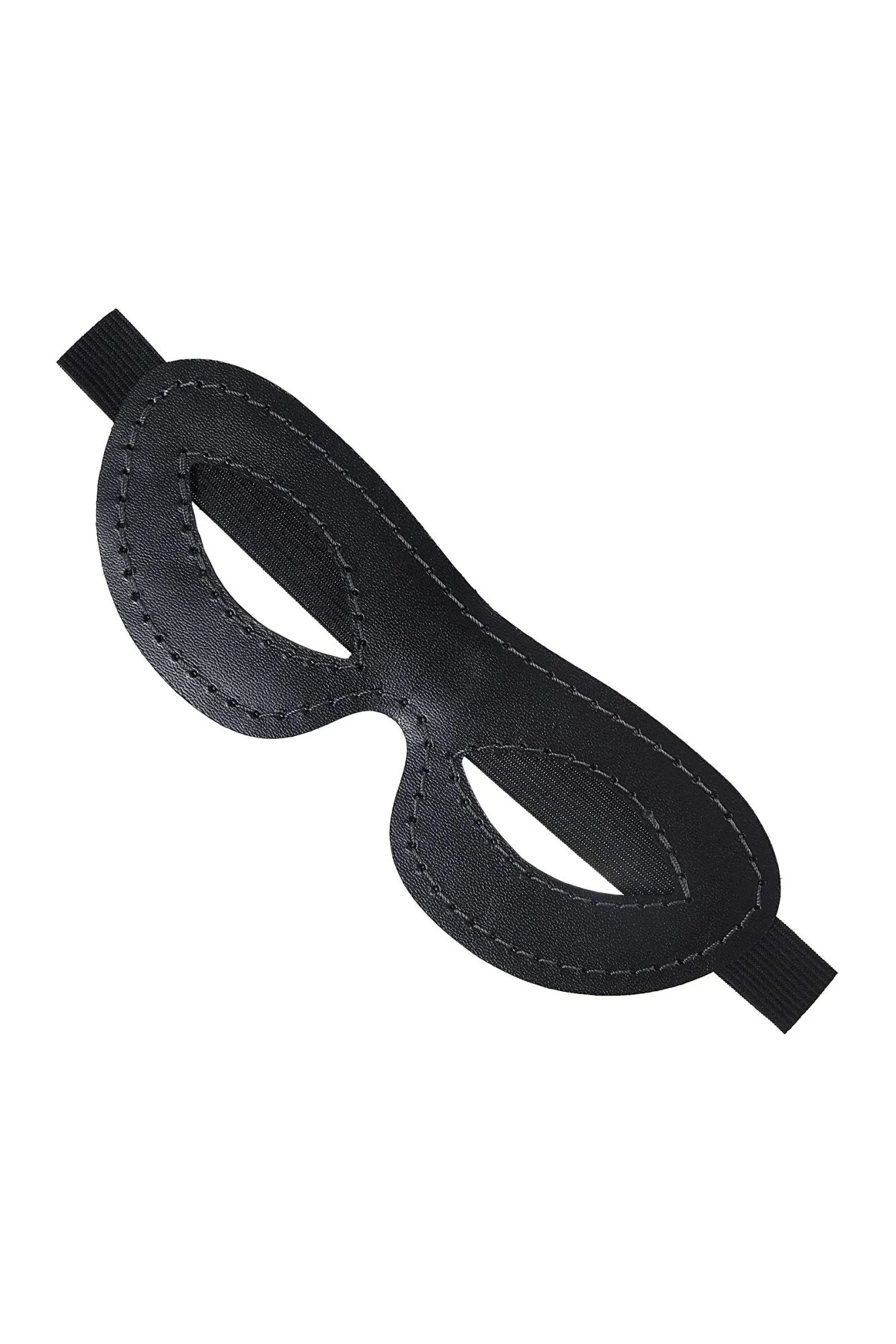 маска pecado bdsm, открытая овальная, натуральная кожа, черная в СПб