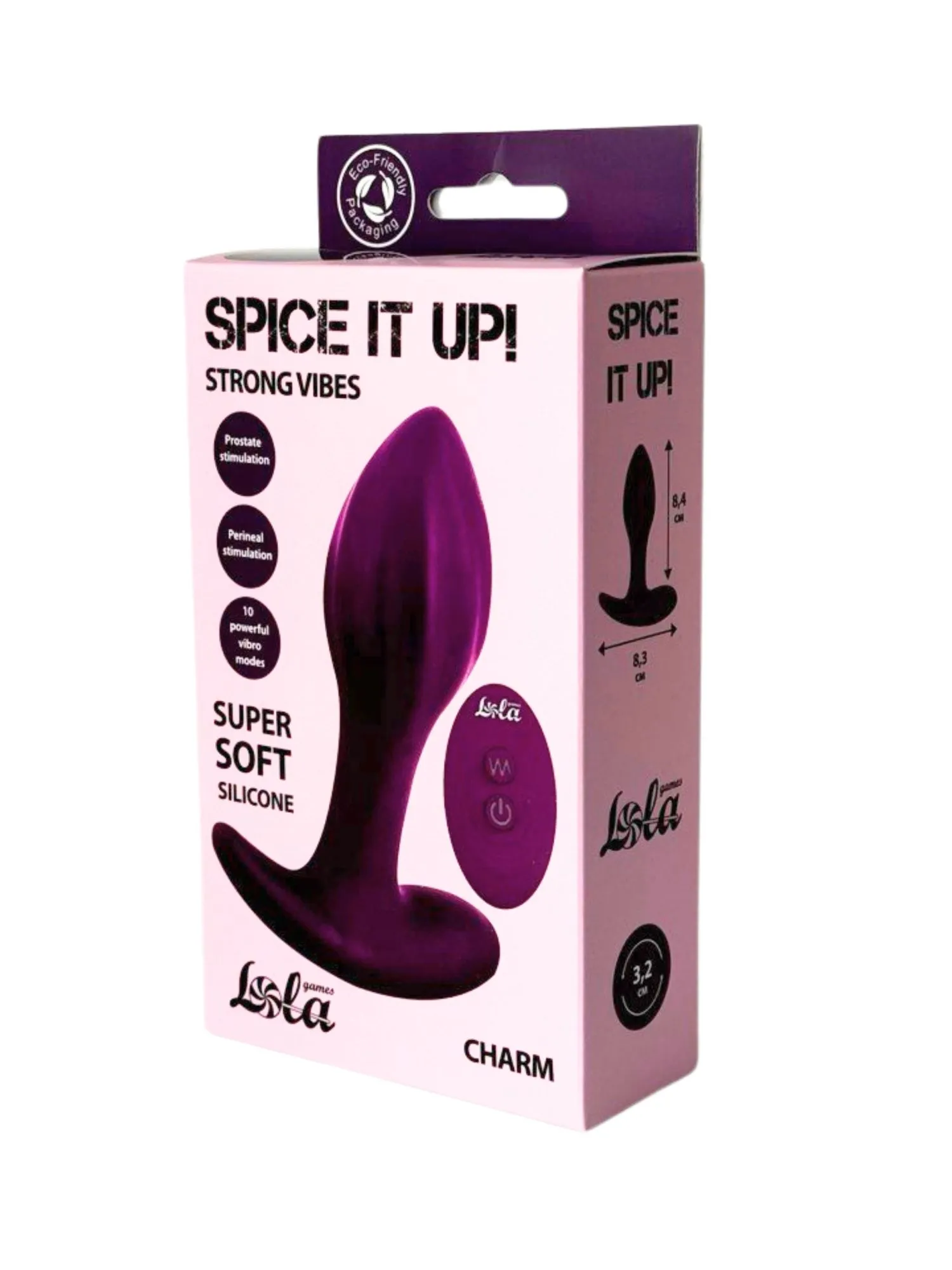 перезаряжаемая анальная пробка spice it up charm 8021-02lola в СПб