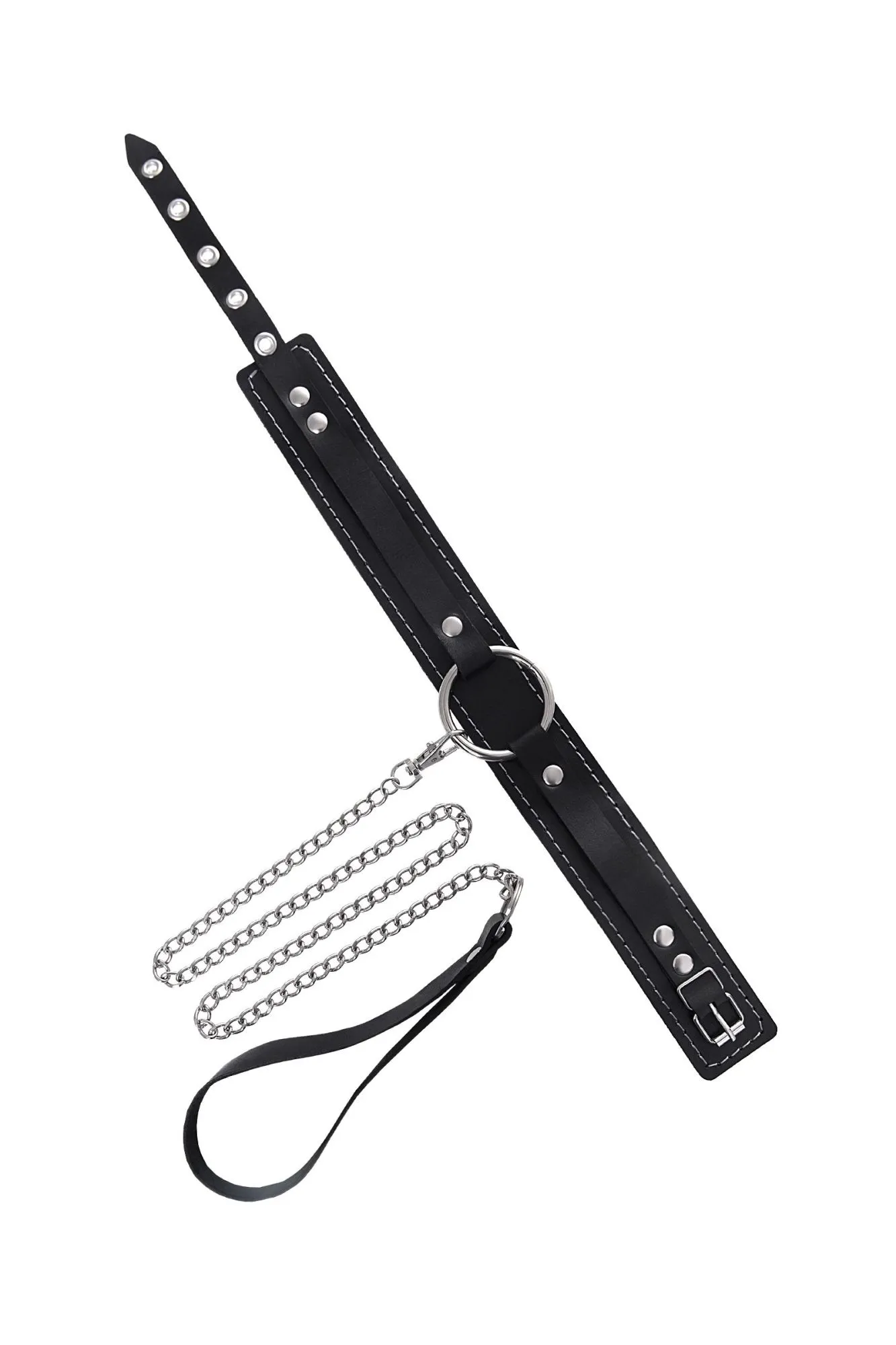 чокер-ошейник pecado bdsm, натуральная кожа, чёрный в СПб