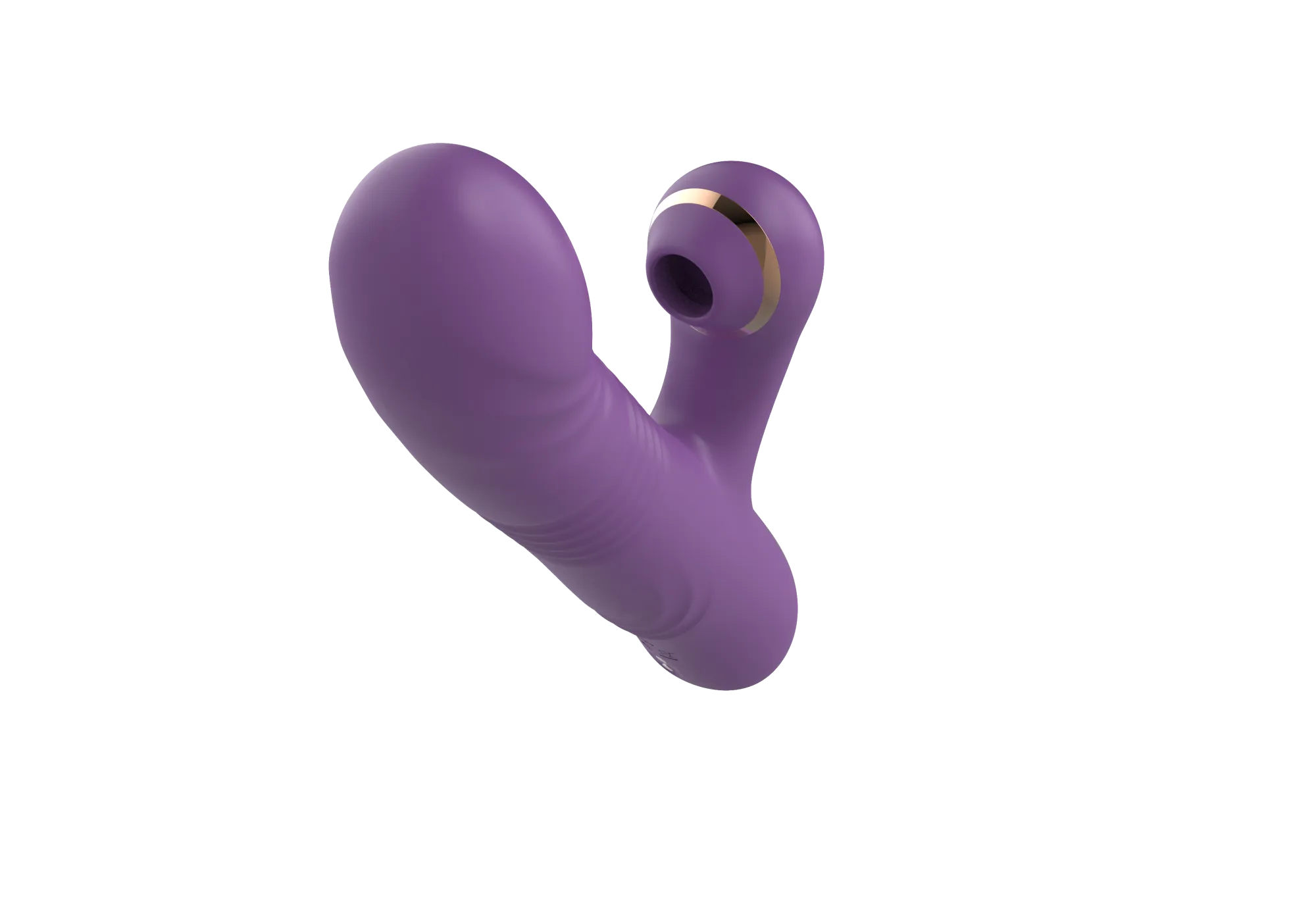 силиконовый вибратор с возвратно-поступательной стимуляцией sw24126-purple в СПб