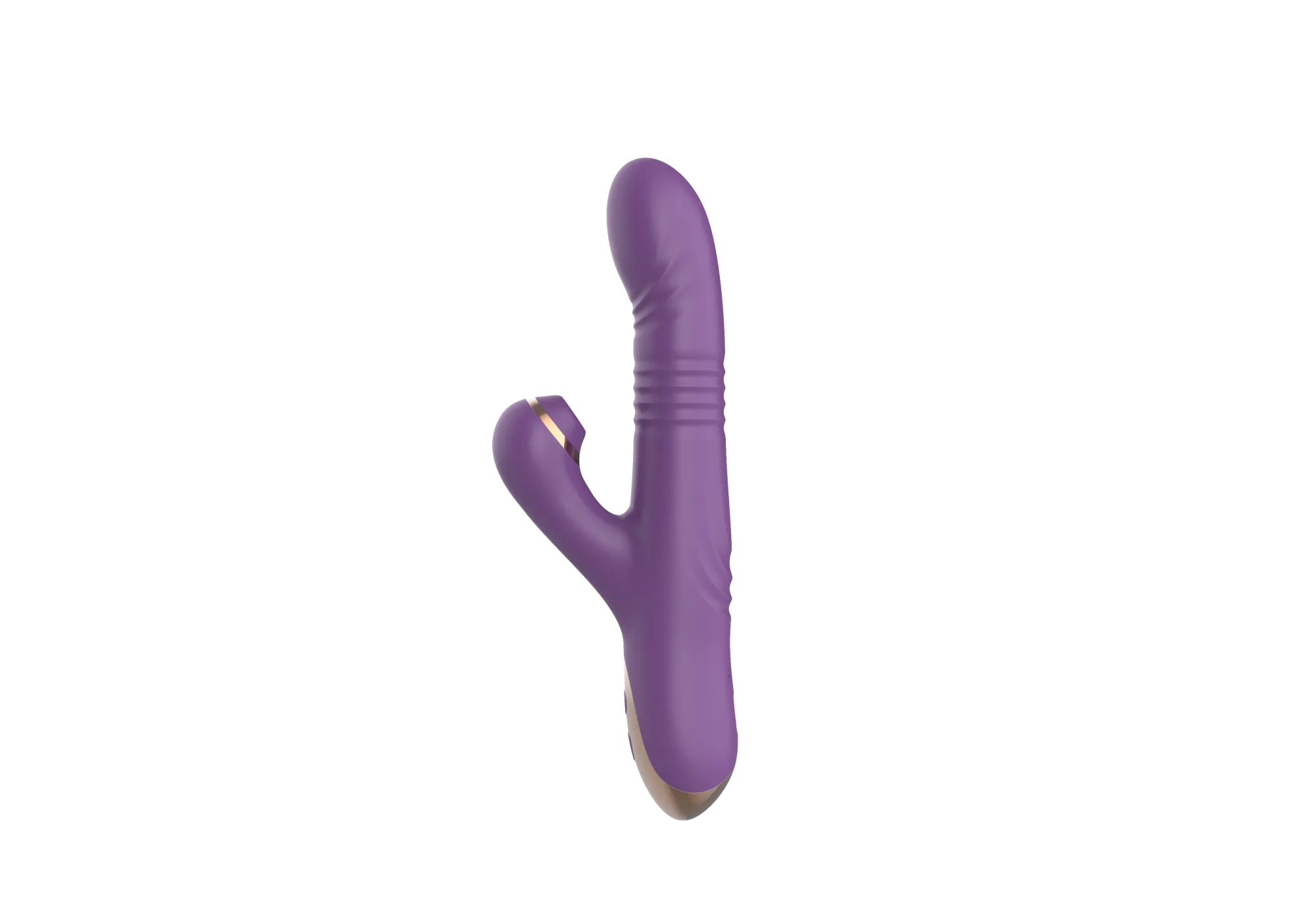силиконовый вибратор с возвратно-поступательной стимуляцией sw24126-purple в СПб