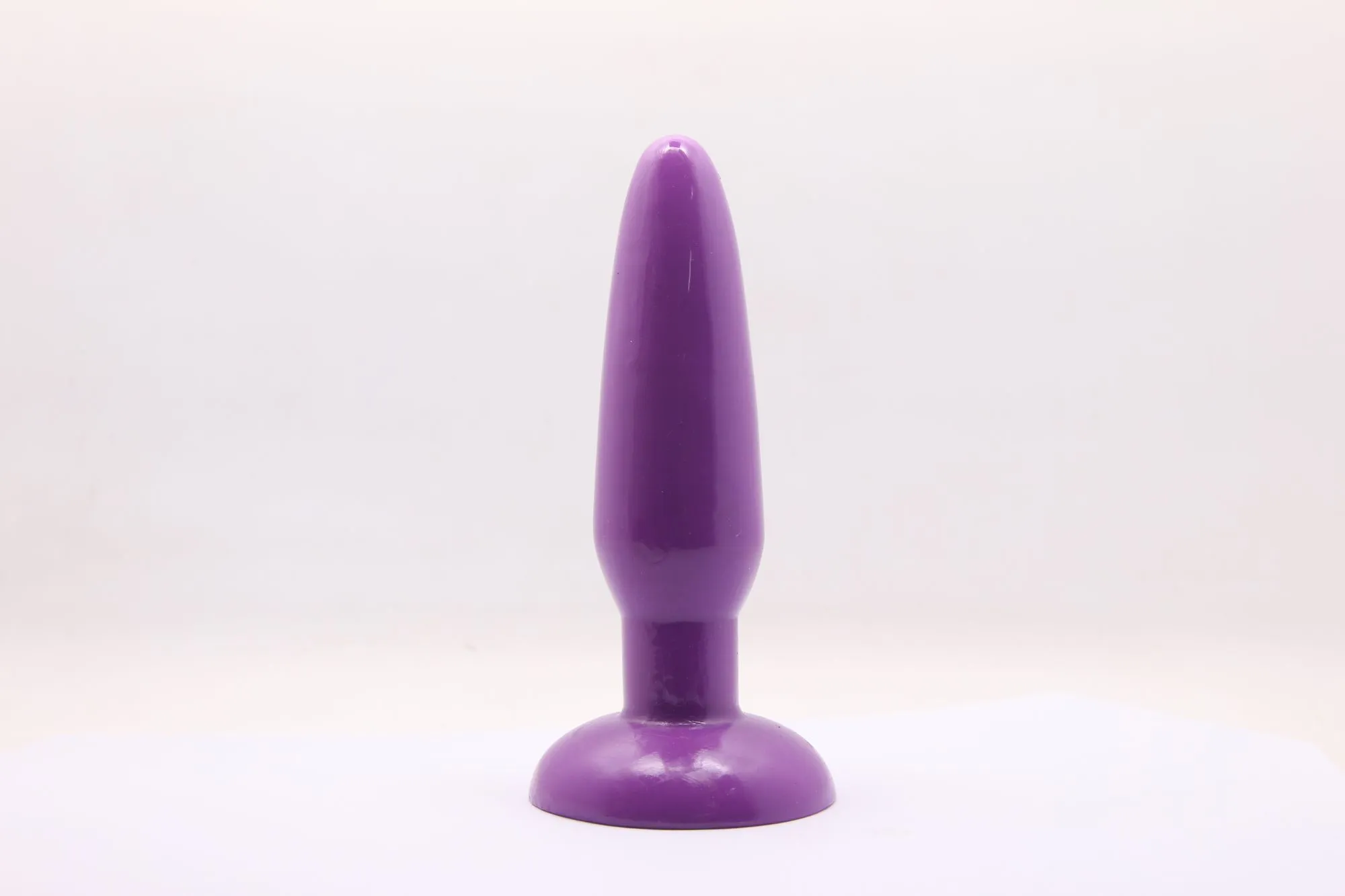 анальная пробка с присоской 3,7 см purple bi-017001r в СПб