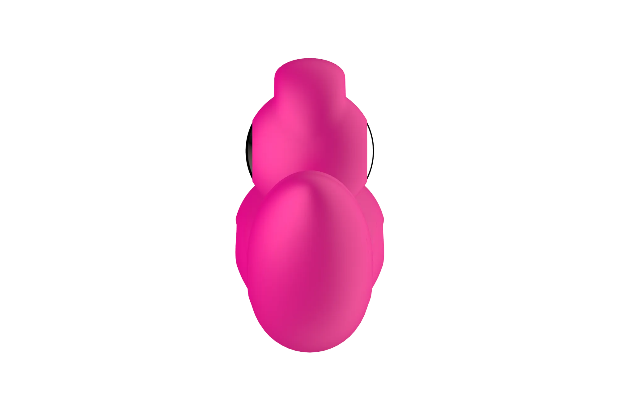 силиконовый вибратор-кролик с функцией вращения sw3052-hot-pink в СПб