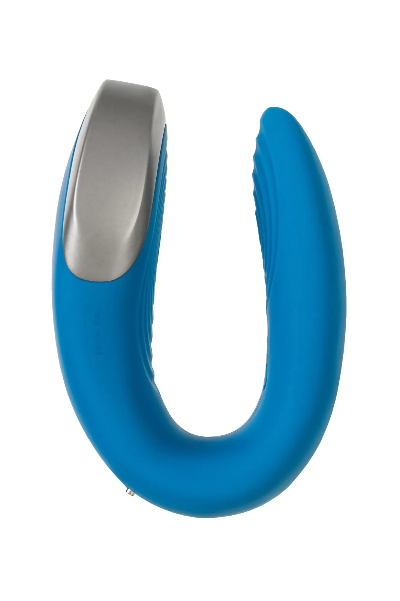 многофункциональный стимулятор для пар satisfyer partner double love, силикон, синий, 9 см в СПб