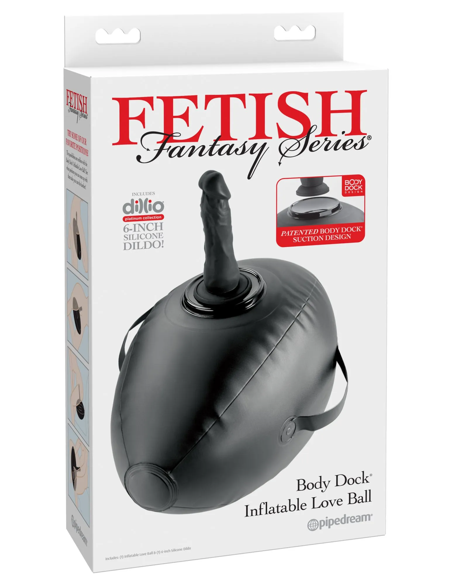 надувной мяч с дилдо body dock inflatable love ball 447223pd в СПб
