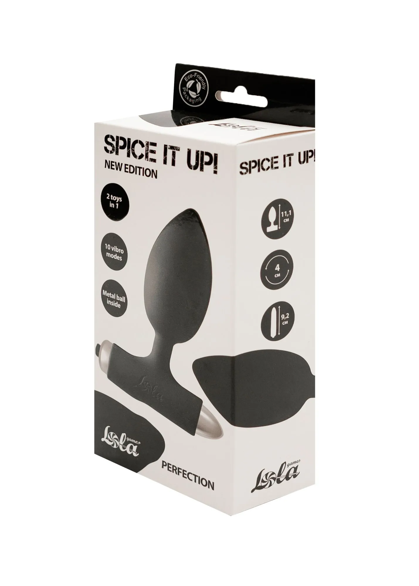 анальная пробка с вибрацией spice it up new edition perfection black 8014-01lola в СПб