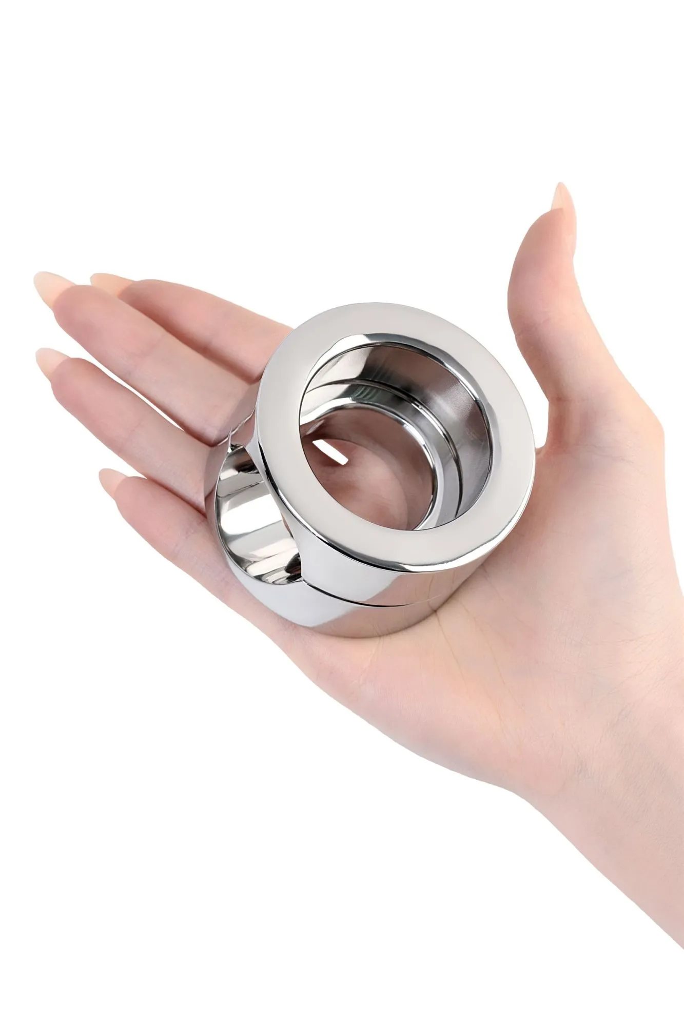 утяжелитель на пенис и мошонку toyfa metal, серебряный в СПб