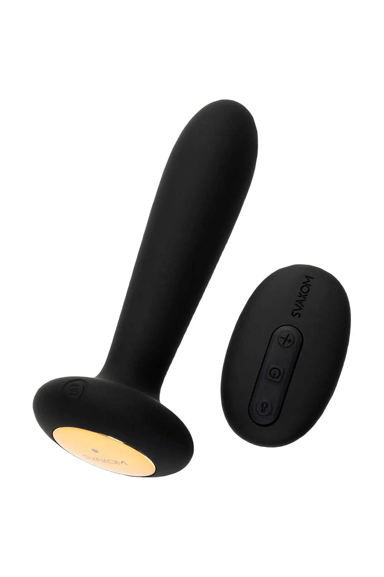 анальная втулка svakom primo, с подогревом, силикон, черный в СПб