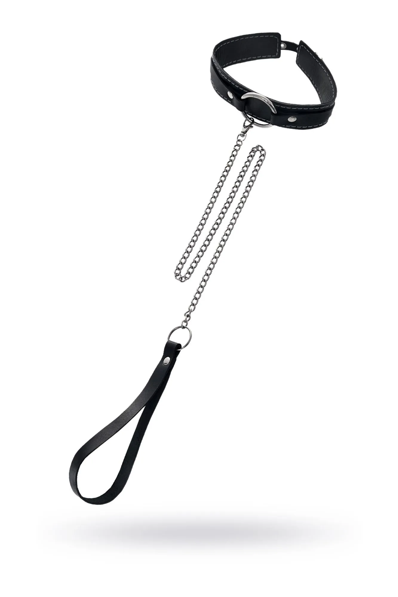 чокер-ошейник pecado bdsm, натуральная кожа, чёрный в СПб