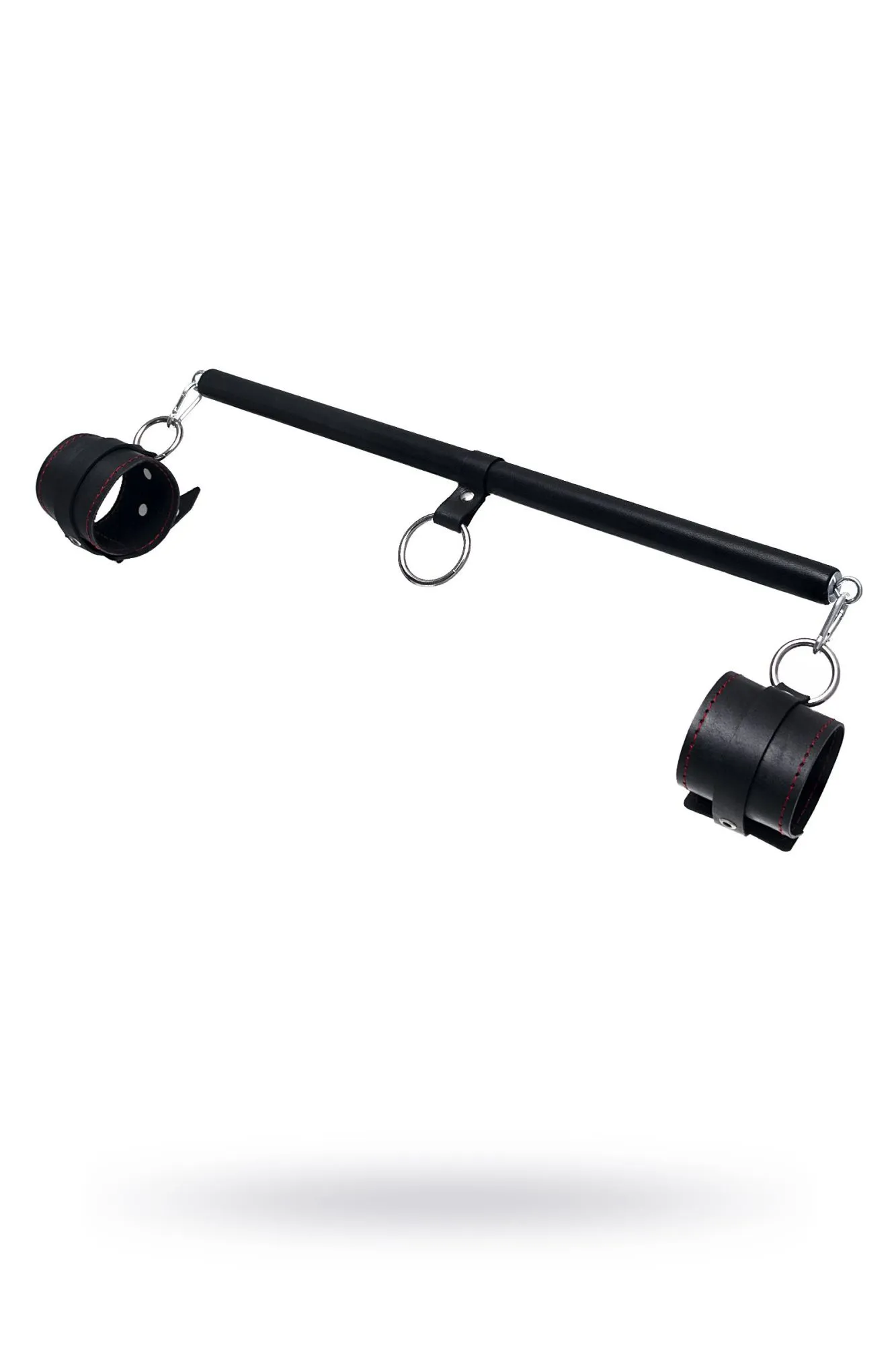 бондажный набор pecado bdsm, 3 точки фиксации, распорка, оковы, натуральная кожа, черный в СПб