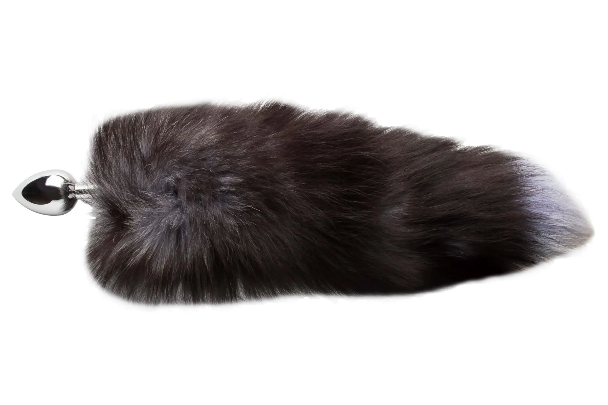 пробка анальная со съемным хвостом с синим кончиком в СПб