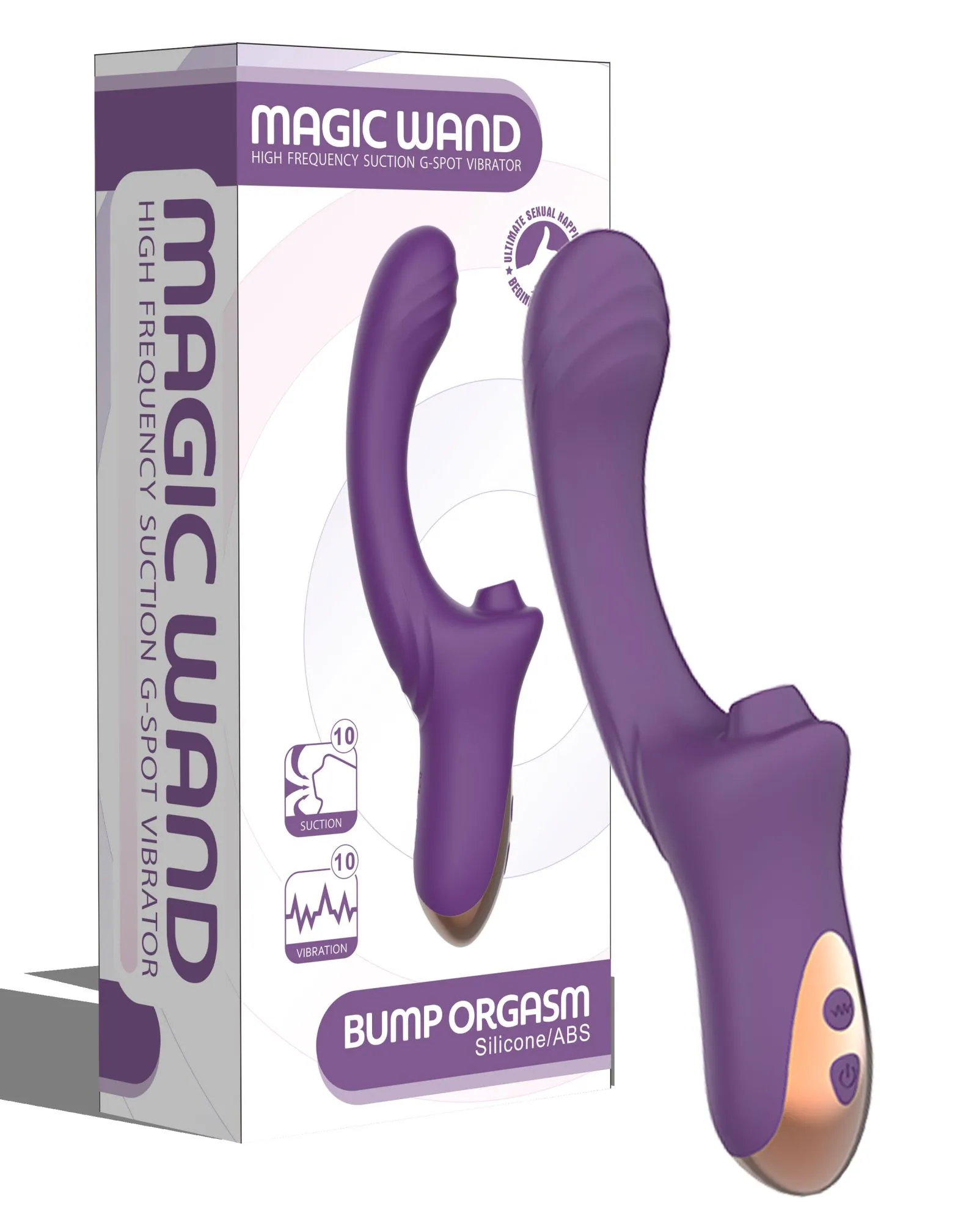 вагинально-клиторальный вибратор secwell sw3044-purple в СПб