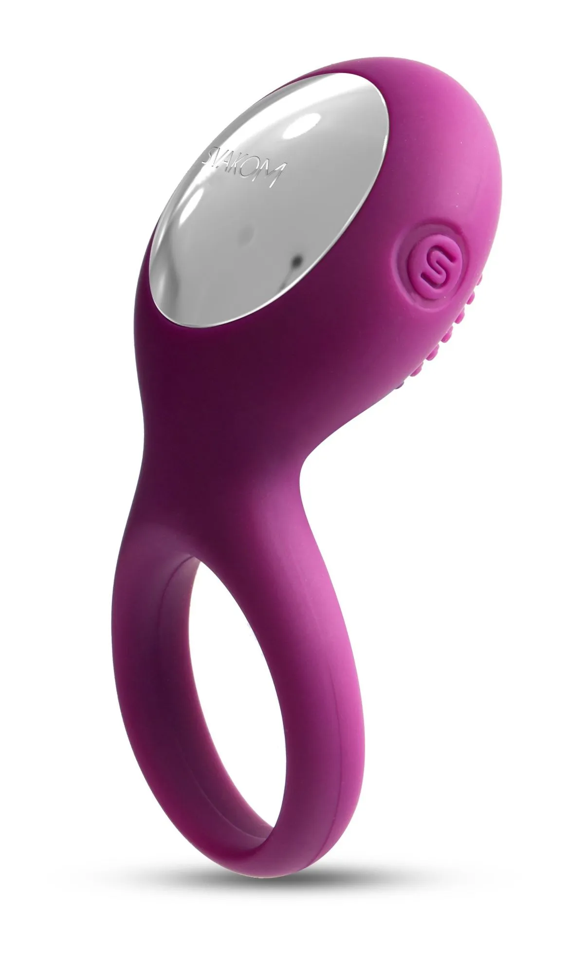 виброкольцо со стимулятором svakom tyler, фиолетовое в СПб
