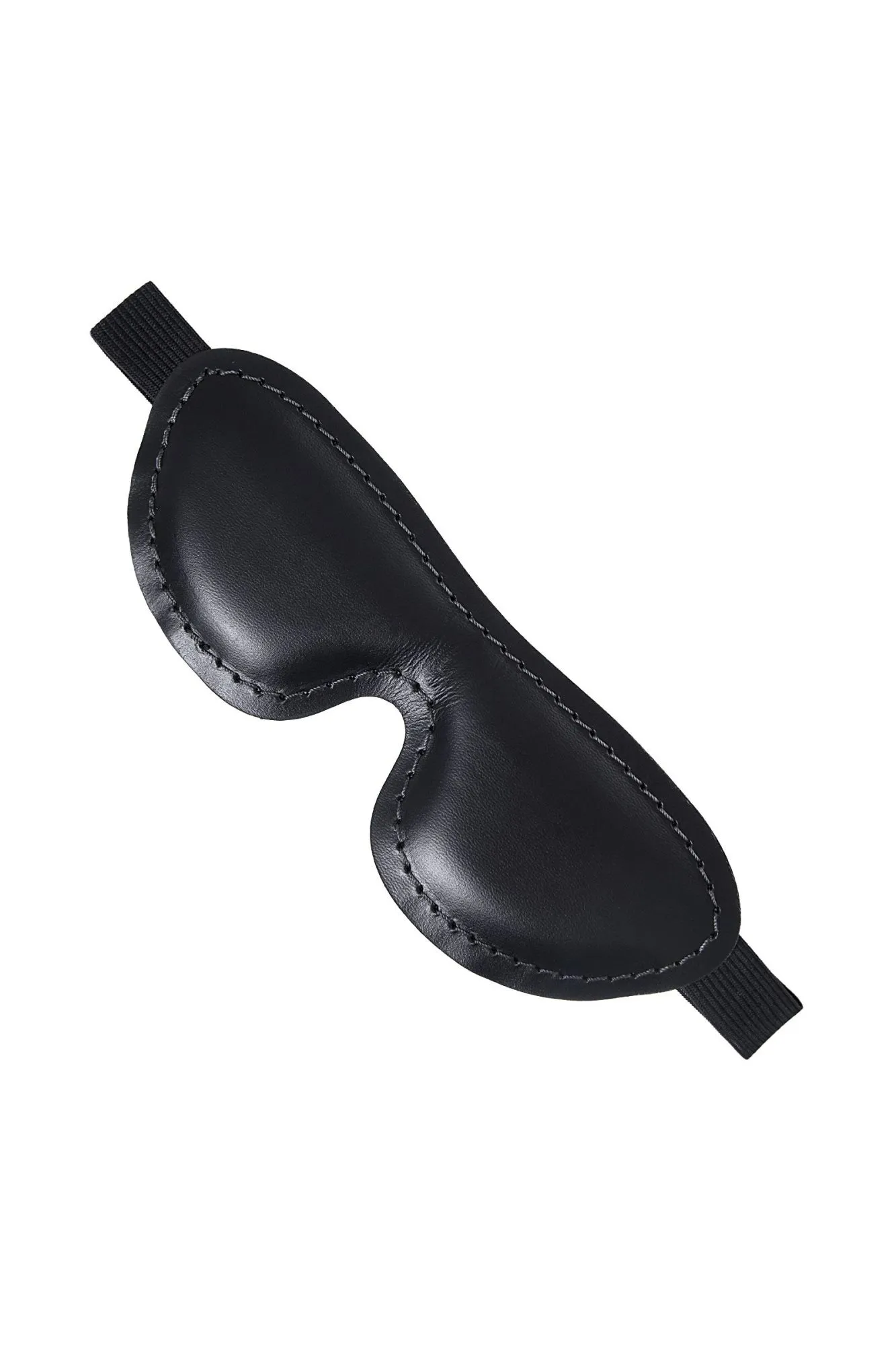 маска pecado bdsm, мягкая закрытая овальная, натуральная кожа, черная в СПб