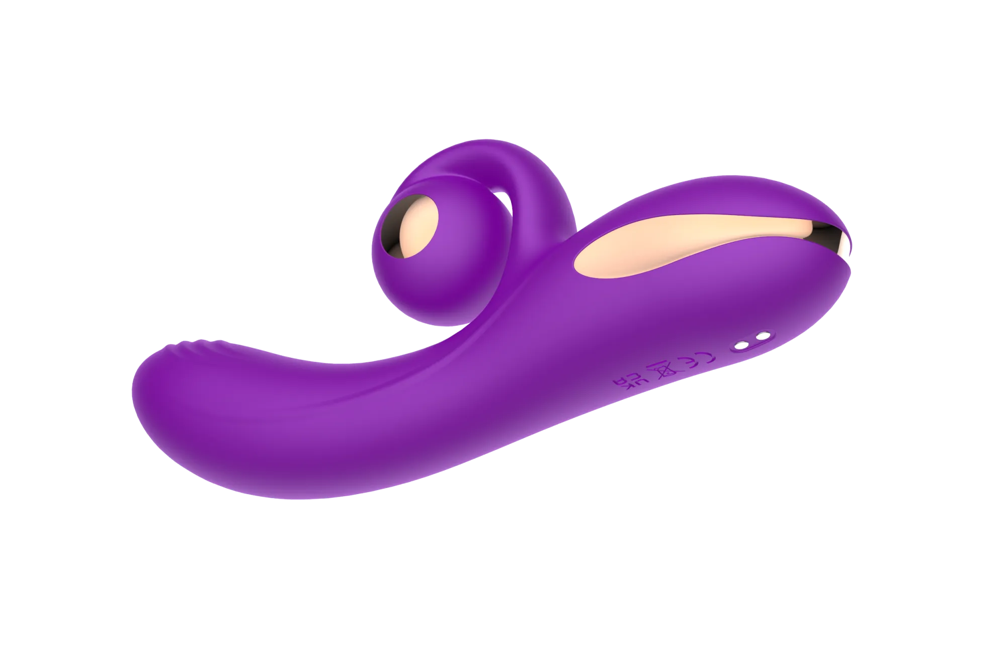 силиконовый вибратор-кролик с функцией вращения sw3052-purple в СПб