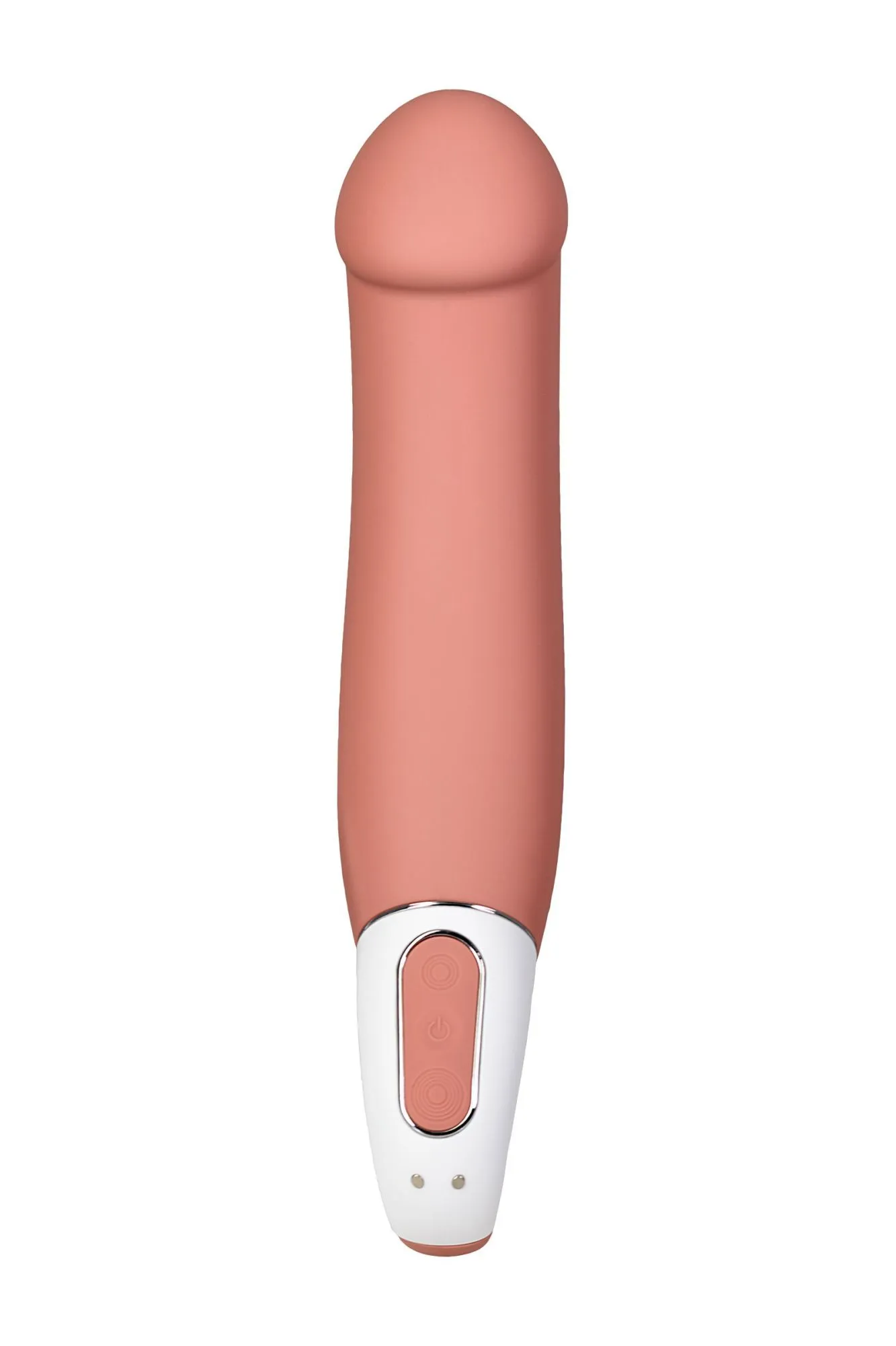 нереалистичный вибратор satisfyer vibes master, силикон, бежевый, 23,5 см. в СПб