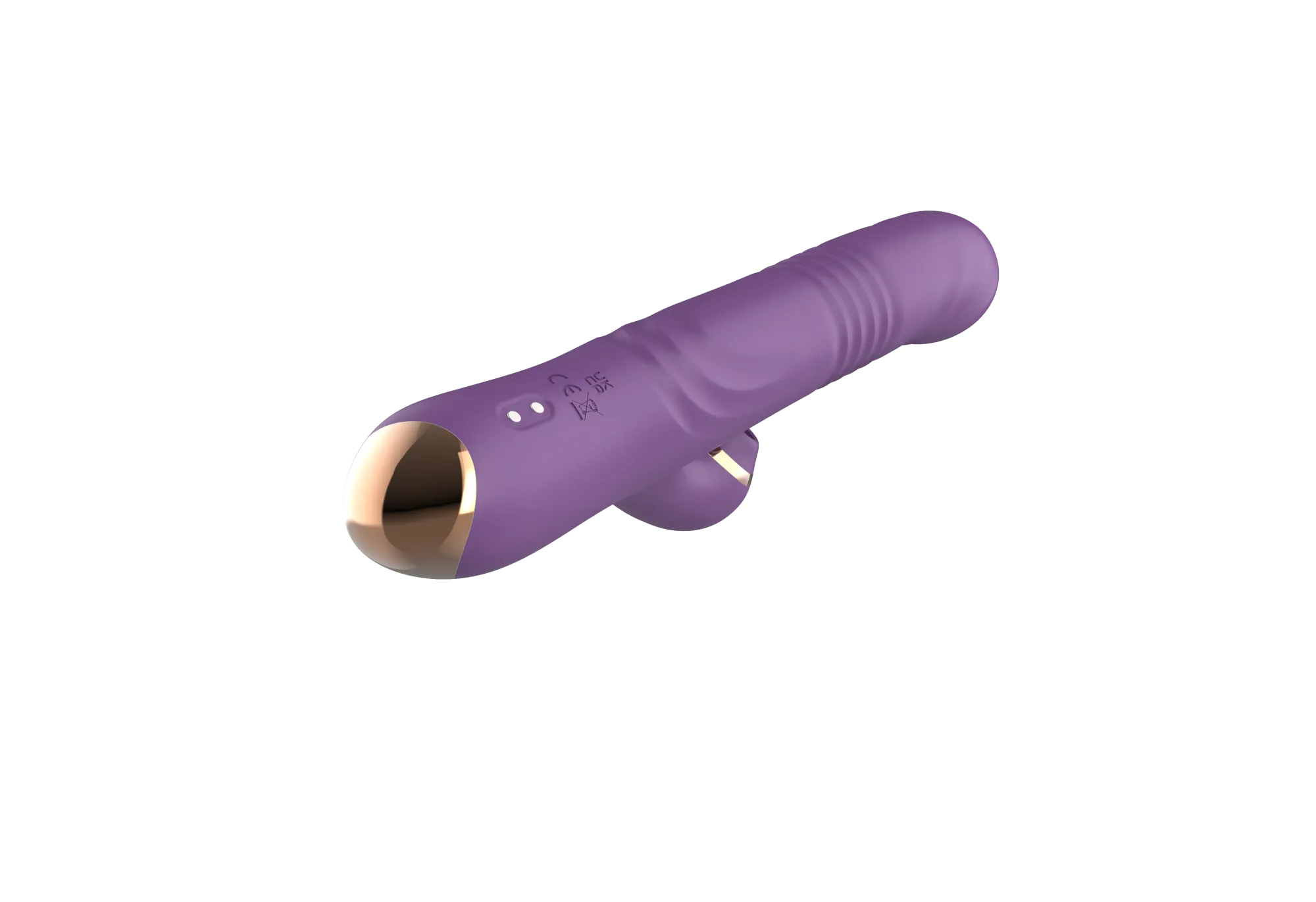 силиконовый вибратор с возвратно-поступательной стимуляцией sw24126-purple в СПб