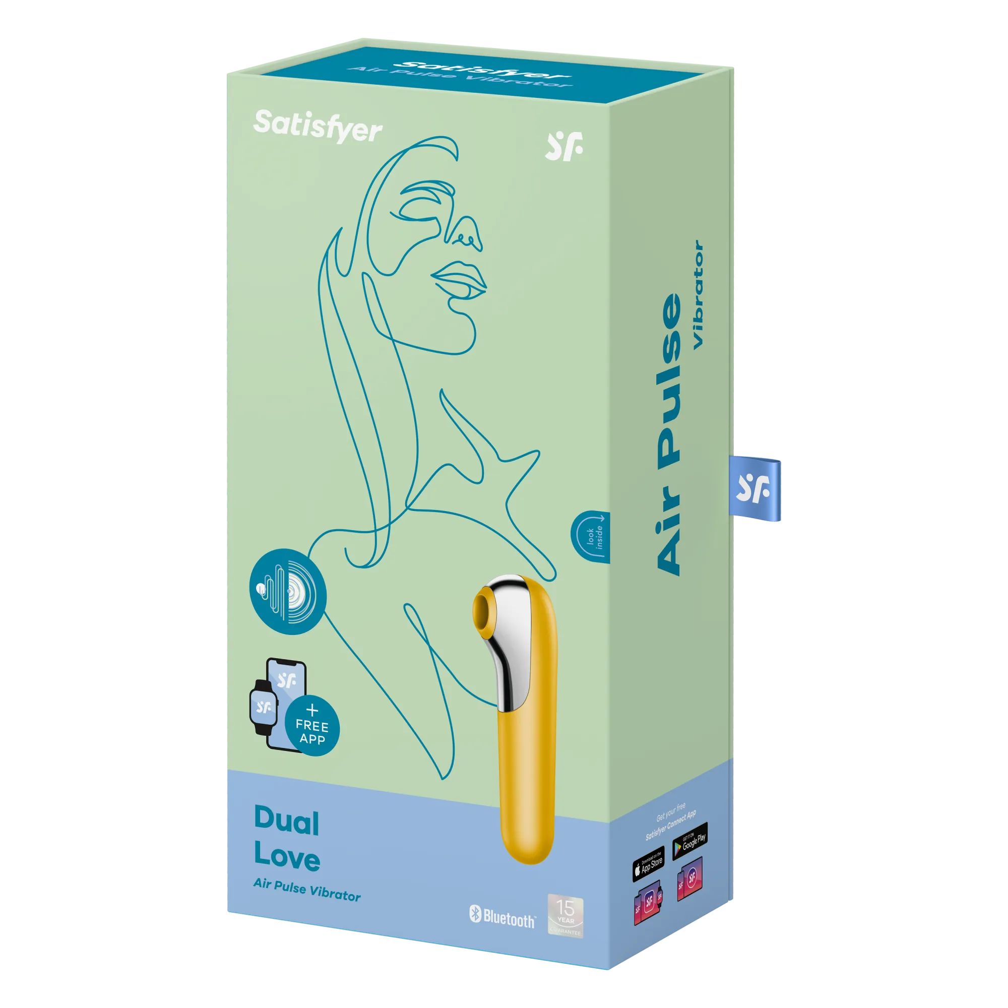 вакуумный массажер satisfyer dual love yellow 003047sa в СПб