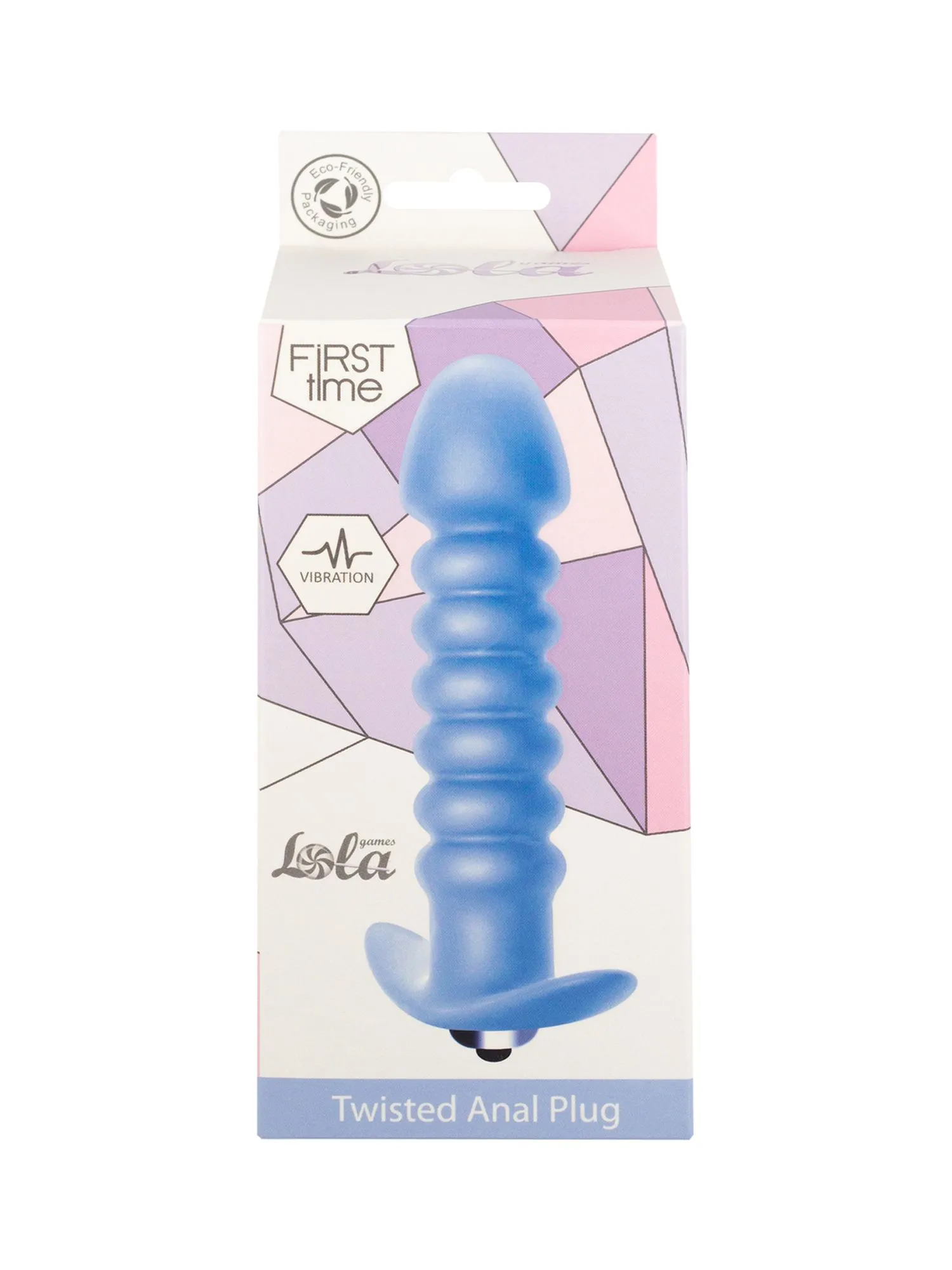 анальная пробка с вибрацией twisted anal plug blue (батарейки ааа) 5007-02lola в СПб