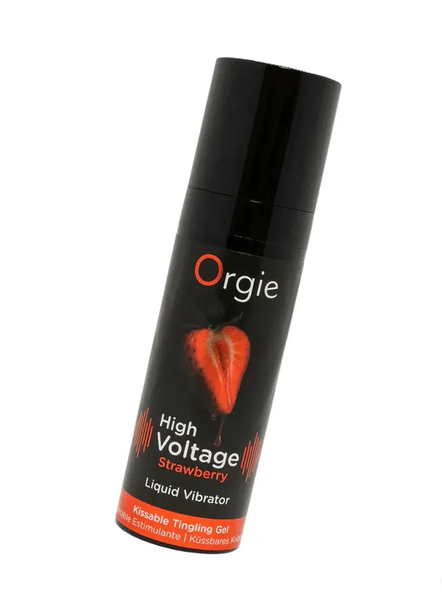 гель для массажа orgie high voltage strawberry с усиленным эффектом вибрации, клубника, 15 мл в СПб
