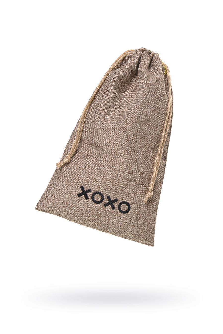 Текстильный мешочек XOXO для хранения секс-игрушек, коричневый, 24,5×14 см
