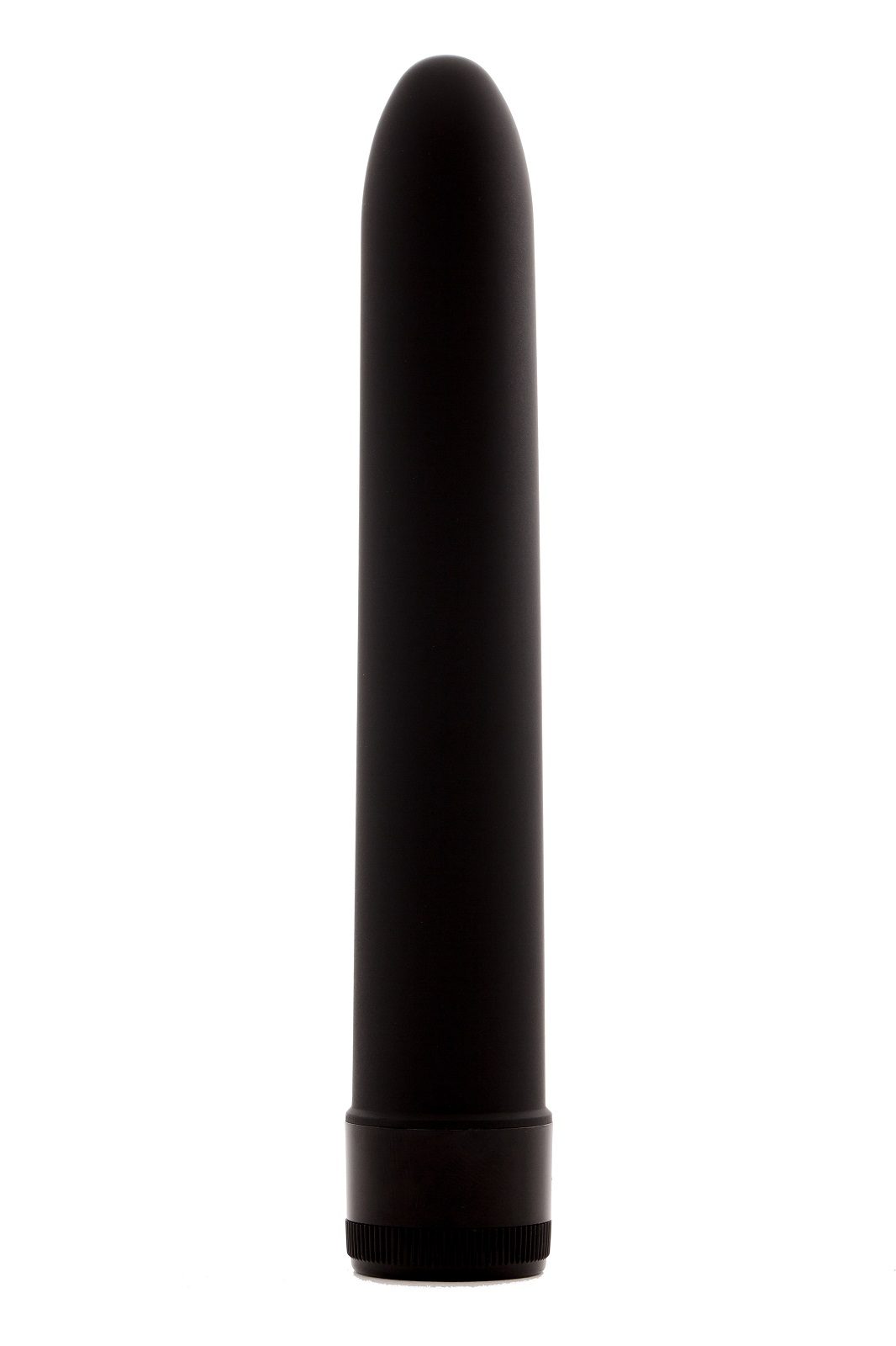 классический силиконовый вибратор 2,8 х 18 см, черный 47540-mm в СПб