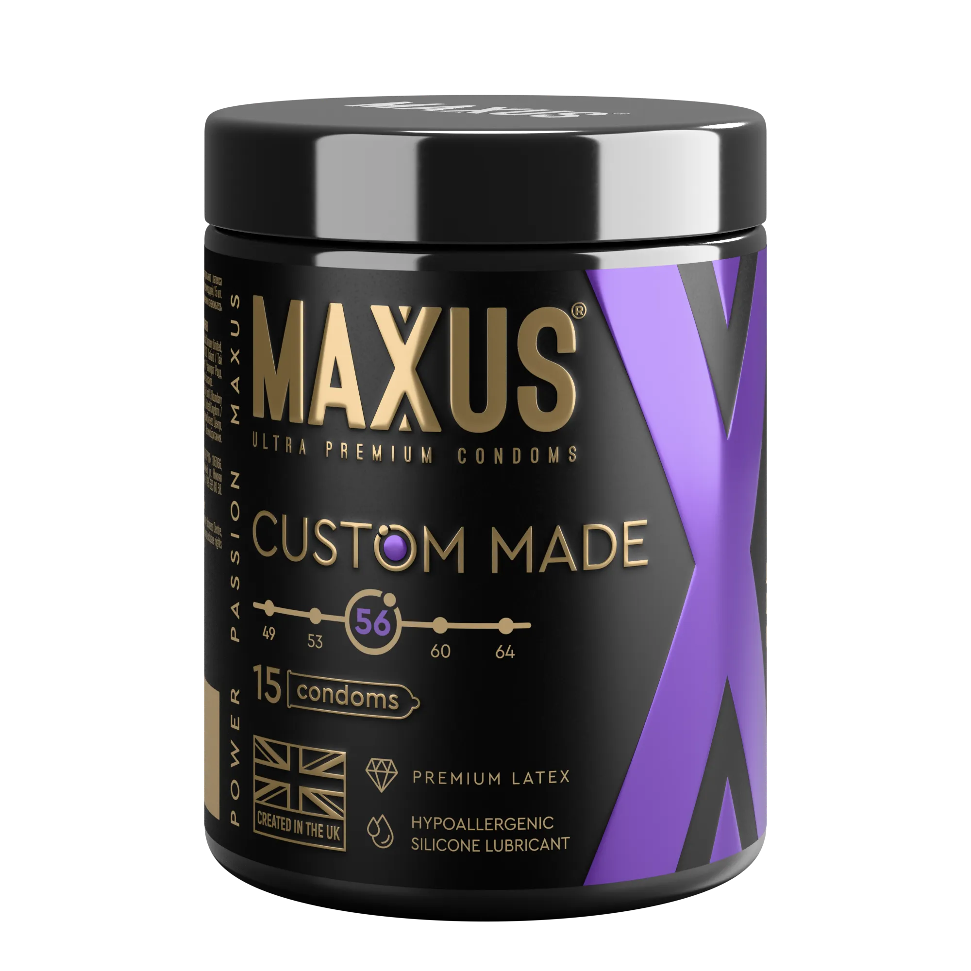 MAXUS Презервативы Custom Made 56 гладкие X-Edition, 15 шт.