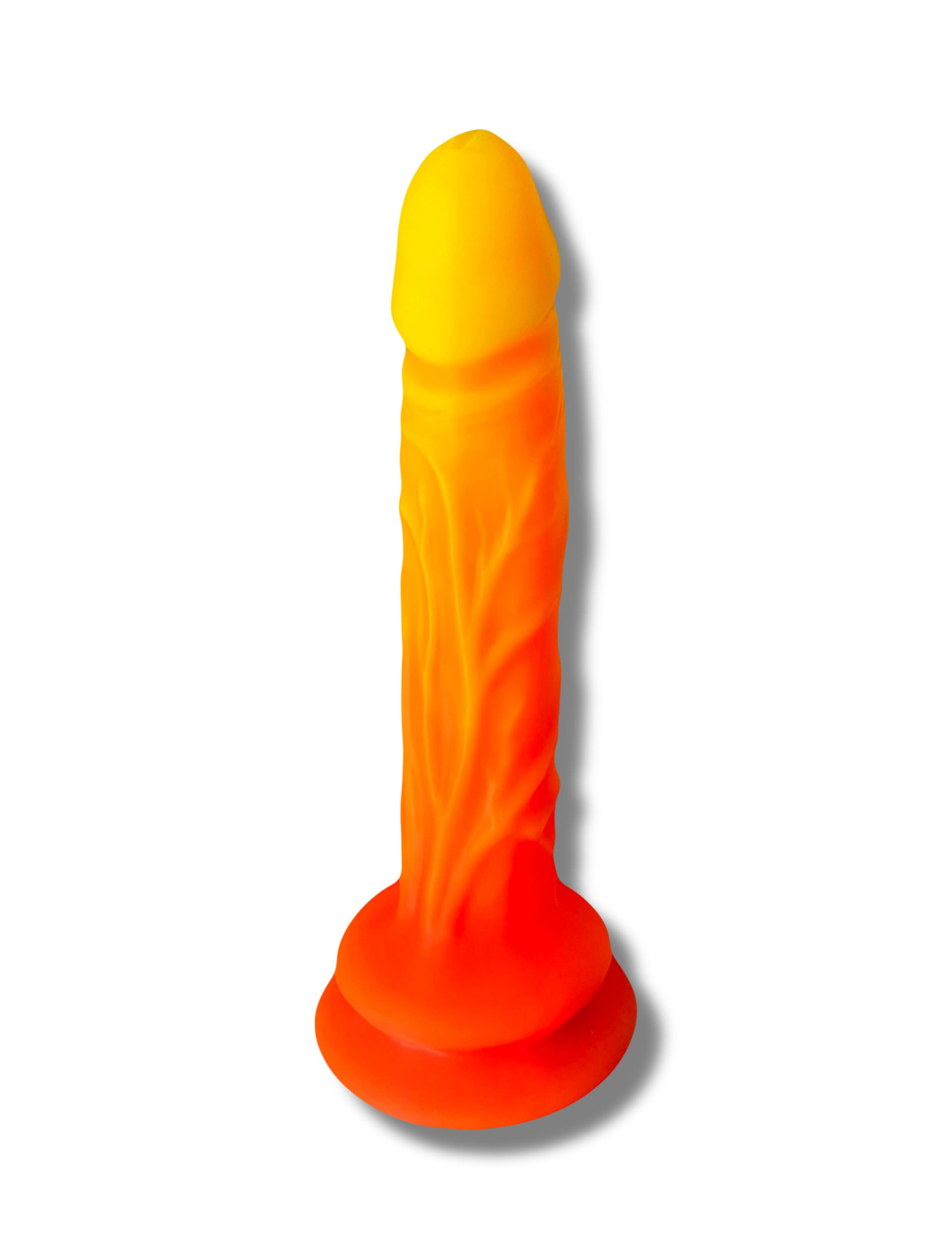 Неоновый оранжевый фаллоимитатор Sexperiments