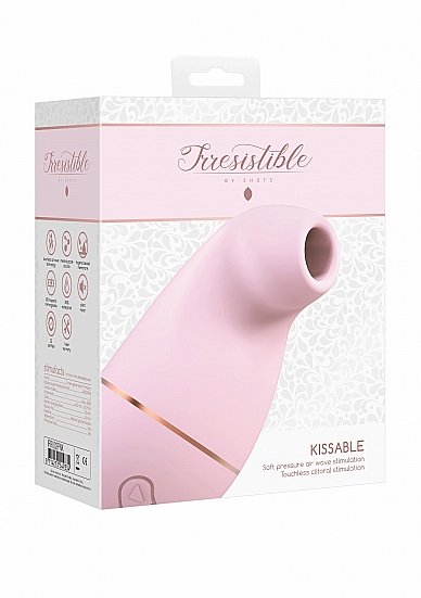 Вакуумно-волновой стимулятор Kissable розовый