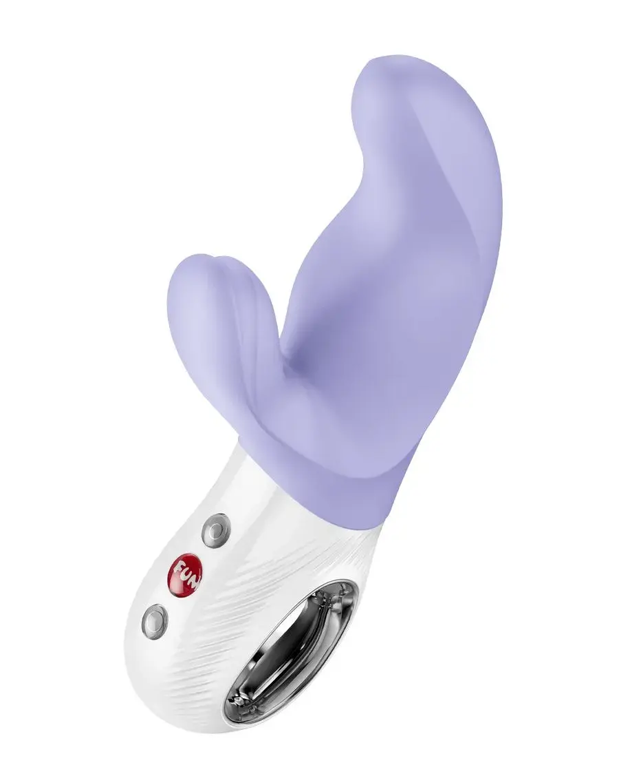 Вибратор с клиторальным стимулятором Fun Factory MiSS BI, силикон, сиреневый, 17 см