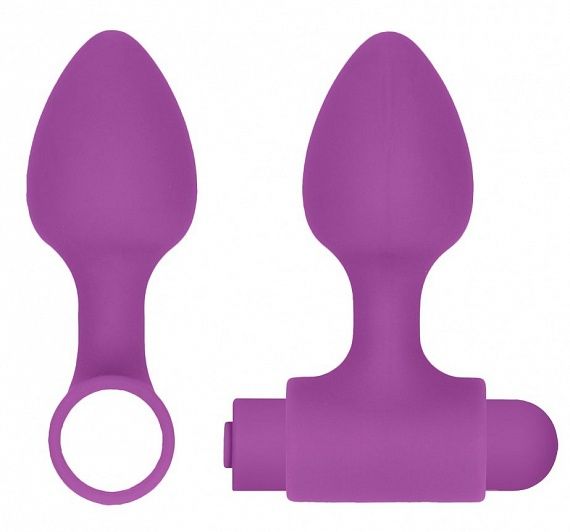 набор анальных стимуляторов shots media usb-rechargeable anal set, фиолетовый в СПб