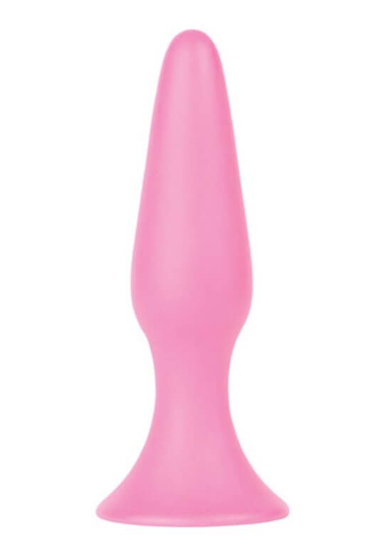 Анальная пробка Shots Media Silky Buttplug Medium, розовая