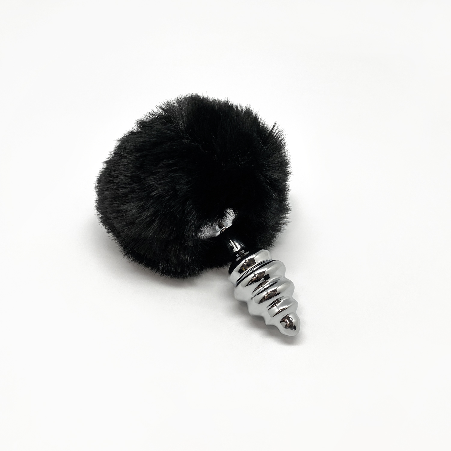 анальная пробка metal anal fluffly twist plug s black 70391al в СПб
