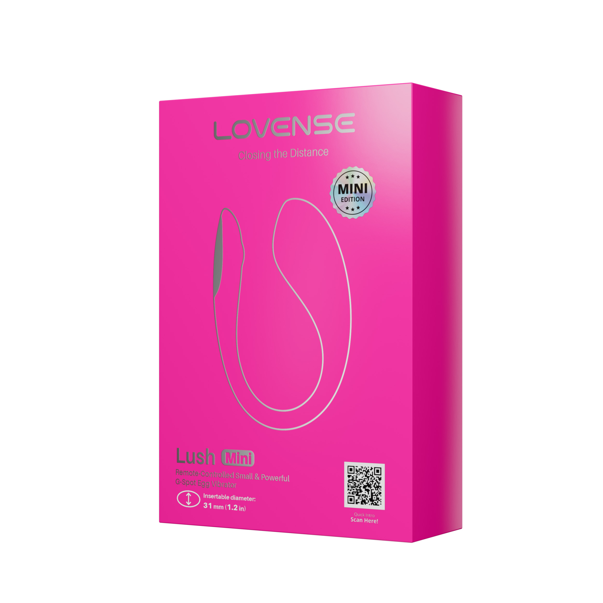Виброяйцо LOVENSE Lush Mini, розовый