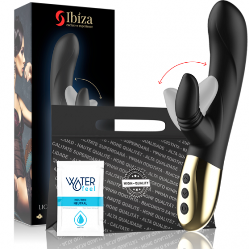 Вибромассажёр IBIZA VIBRATOR NEW EXPERIENCE WITH LICKING RABBIT