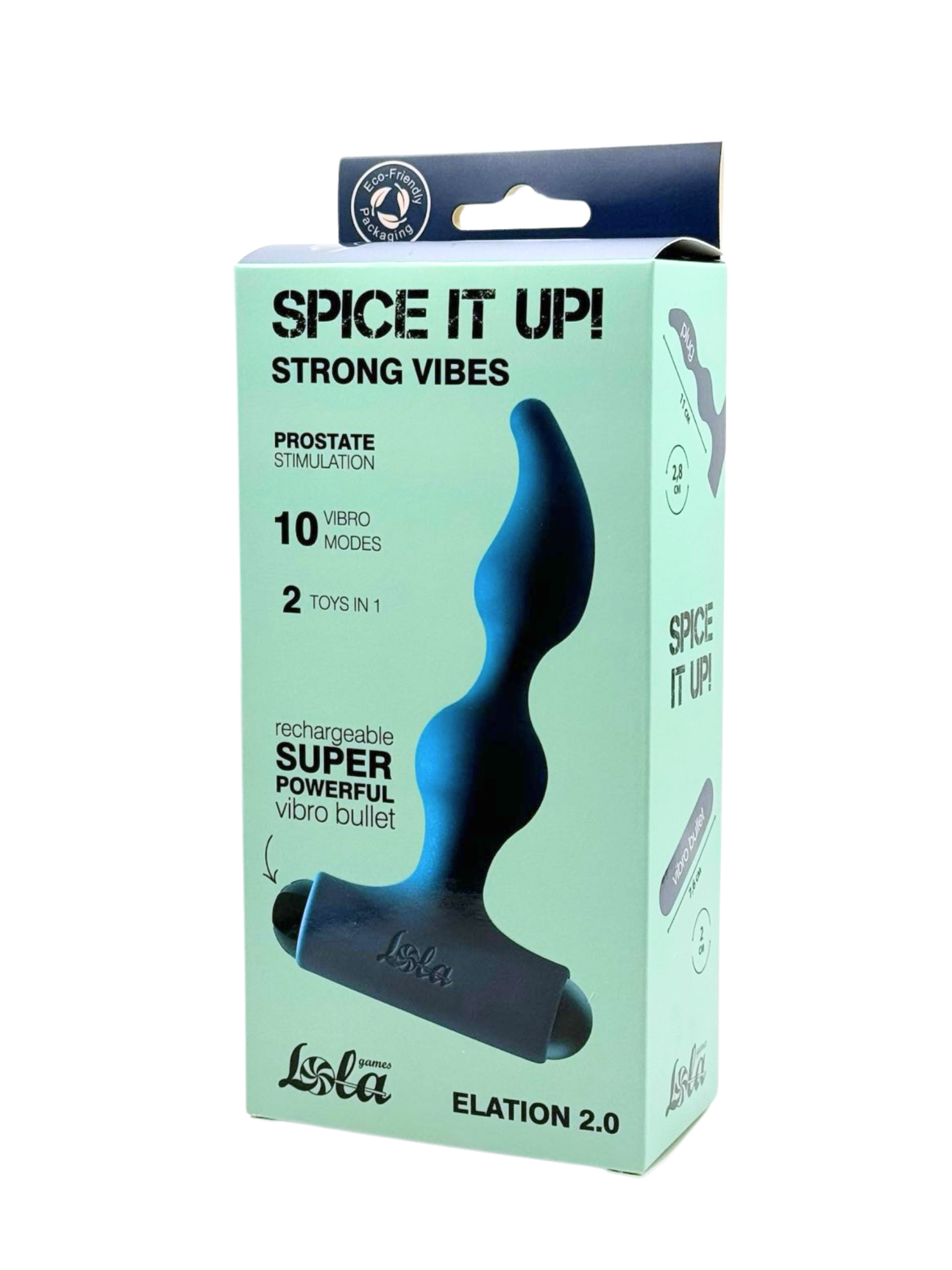 Анальная пробка с перезаряжаемой вибропулей Spice it Up Elation 2.0 8018-05lola