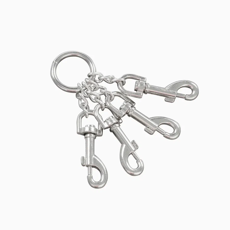 крест из цепи, с карабинами, 15 см в СПб