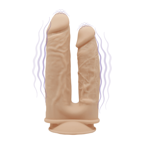 Реалистик для двойного проникновения SILEXD Model 1 (Double Penetration 7''-8'') Vibration Flesh
