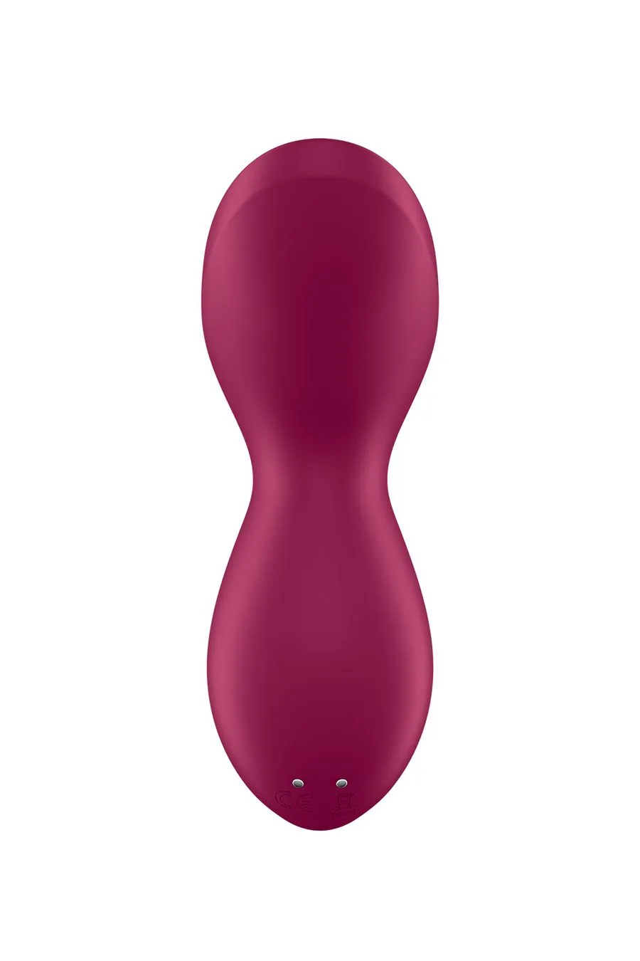 вибратор с движущимся шариком satisfyer exciterrr, силикон, бордовый, 12,5 см в СПб